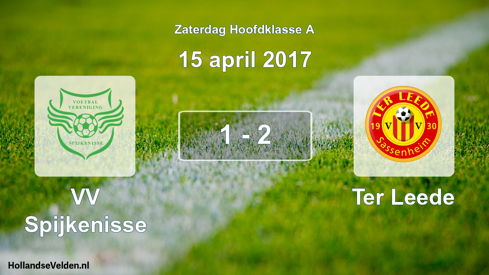 Gespeelde wedstrijd: VV Spijkenisse - Ter Leede 1 - 2 (15 april 2017)
