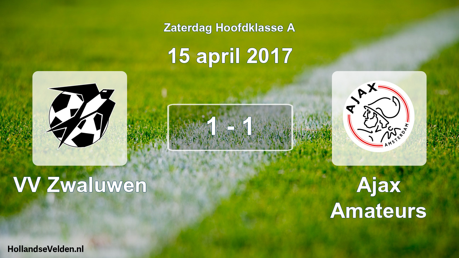 Total number of matches played: VV Zwaluwen - Ajax Amateurs 1 - 1 (15 April 2017)
