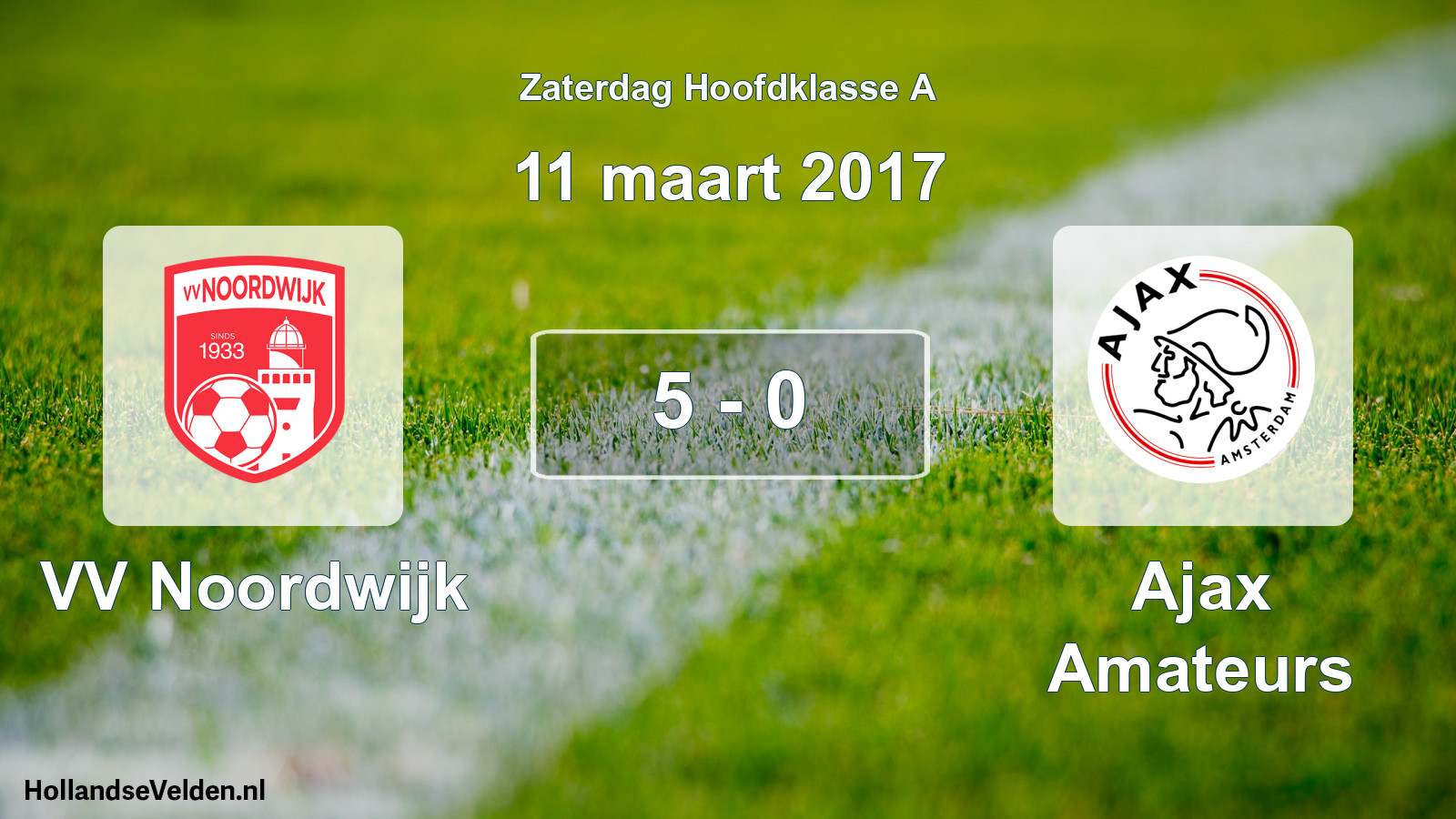 Total number of matches played: VV Noordwijk - Ajax Amateurs 5 - 0 (11 March 2017)