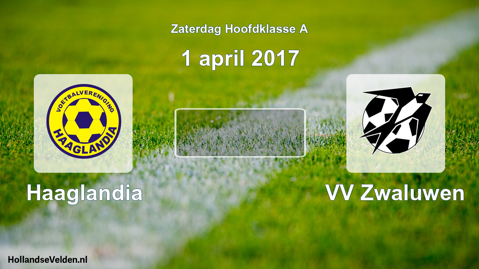Scheduled Match: Haaglandia - VV Zwaluwen (1 April 2017)
