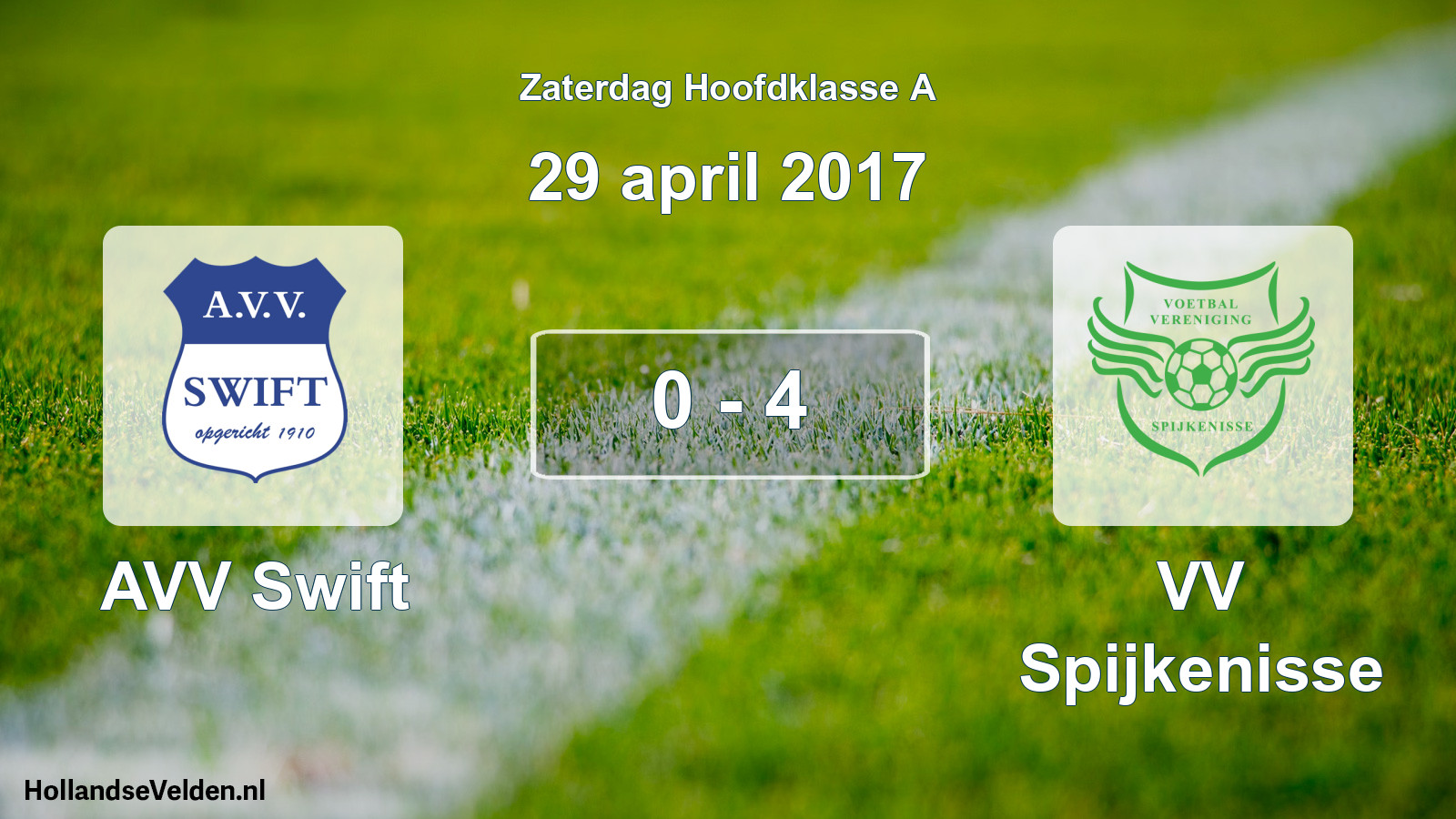 Total number of matches played: AVV Swift - VV Spijkenisse 0 - 4 (29 April 2017)