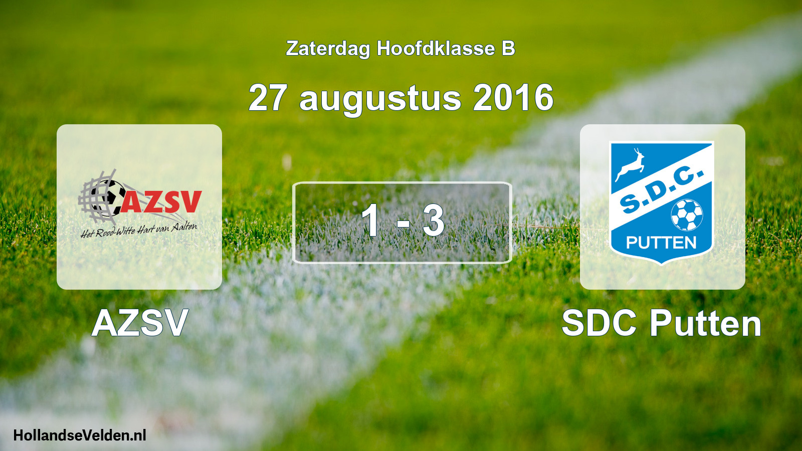 Total number of matches played: AZSV - SDC Putten 1 - 3 (27 August 2016)
