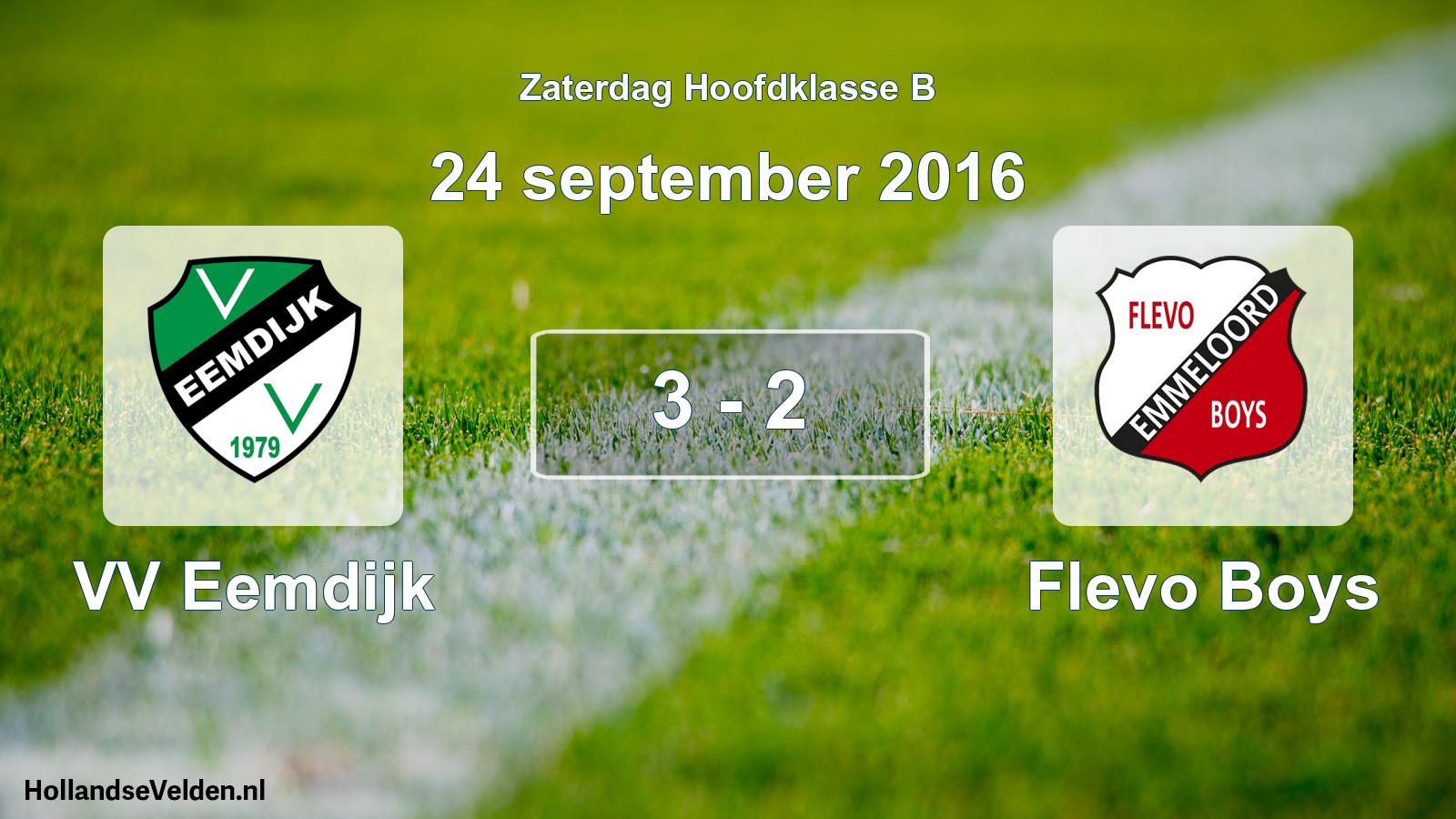 Total number of matches played: VV Eemdijk - Flevo Boys 3 - 2 (24 September 2016)