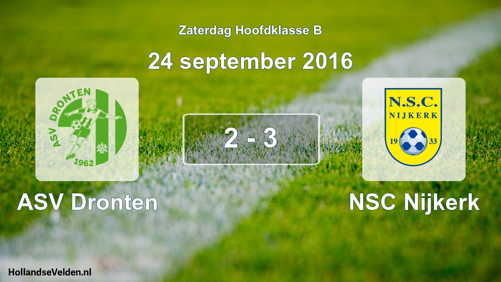 Total number of matches played: ASV Dronten - NSC Nijkerk 2 - 3 (24 September 2016)