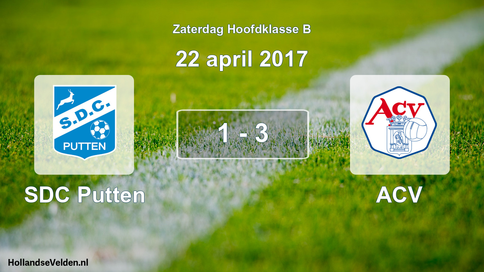 Total number of matches played: SDC Putten - ACV 1 - 3 (22 April 2017)
