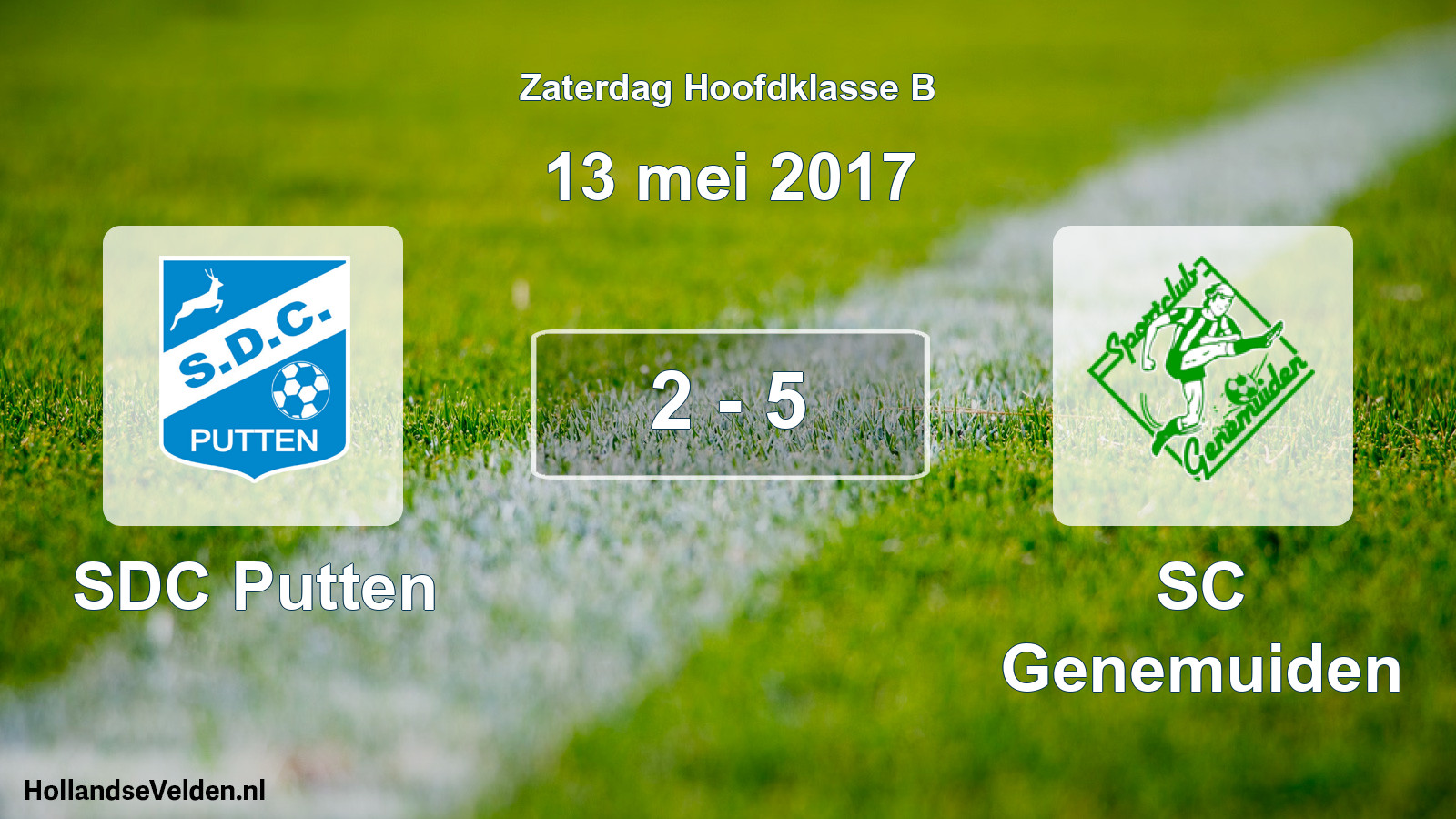 Total number of matches played: SDC Putten - SC Genemuiden 2 - 5 (13 May 2017)