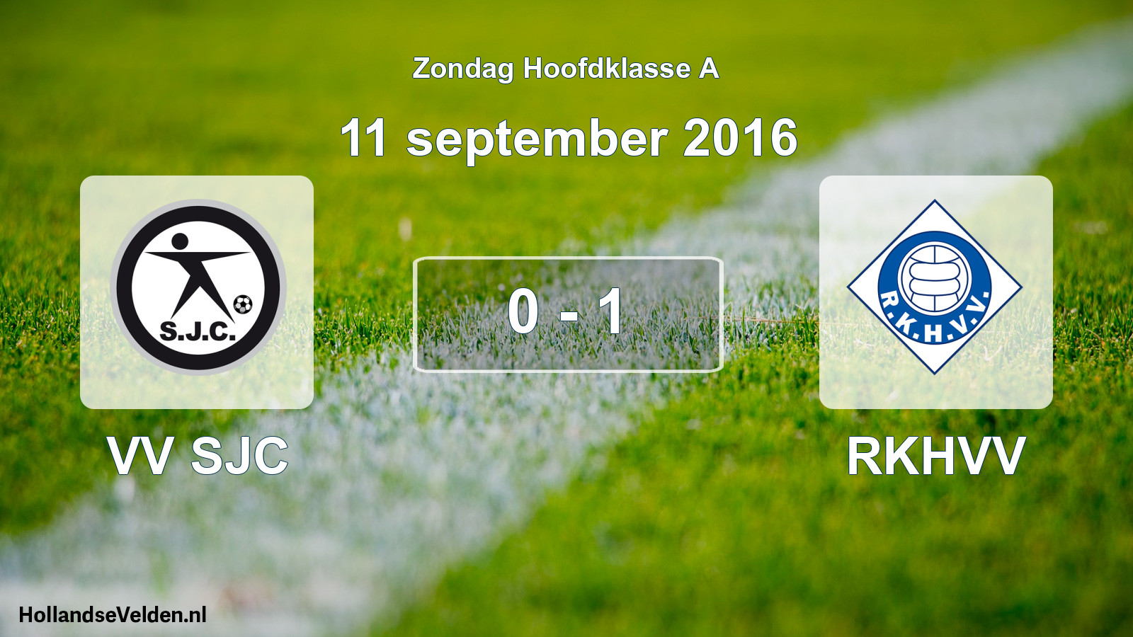 Total number of matches played: VV SJC - RKHVV 0 - 1 (11 September 2016)