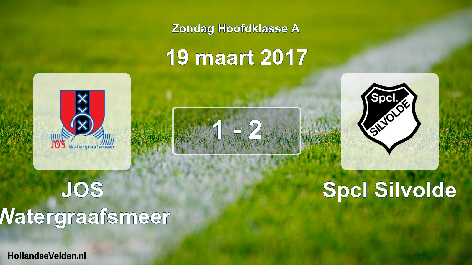 Total number of matches played: JOS Watergraafsmeer - Spcl Silvolde 1 - 2 (19 March 2017)