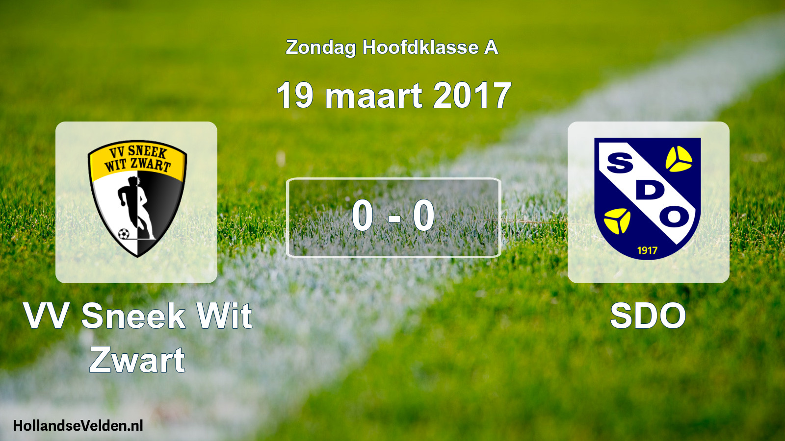 Total number of matches played: VV Sneek Wit Zwart - SDO 0 - 0 (19 March 2017)