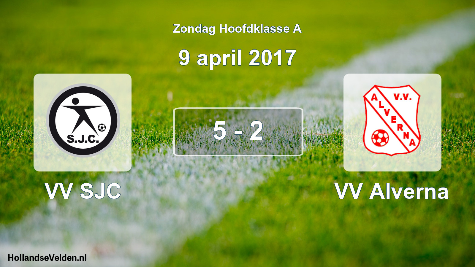 Total number of matches played: VV SJC - VV Alverna 5 - 2 (9 April 2017)