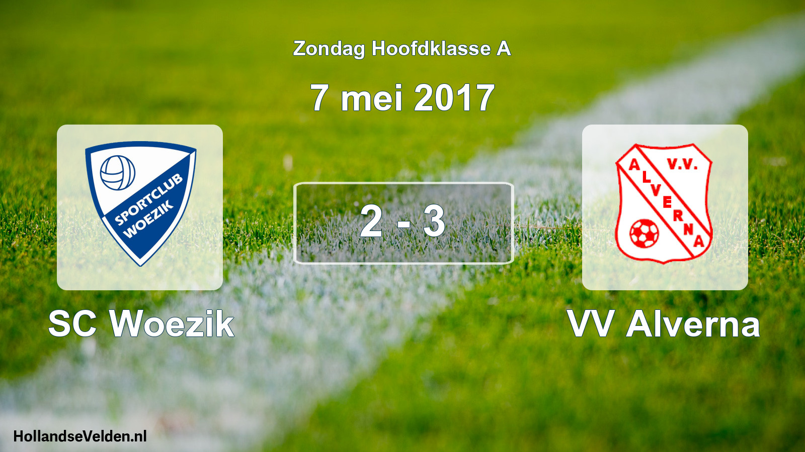 Total number of matches played: SC Woezik - VV Alverna 2 - 3 (7 May 2017)