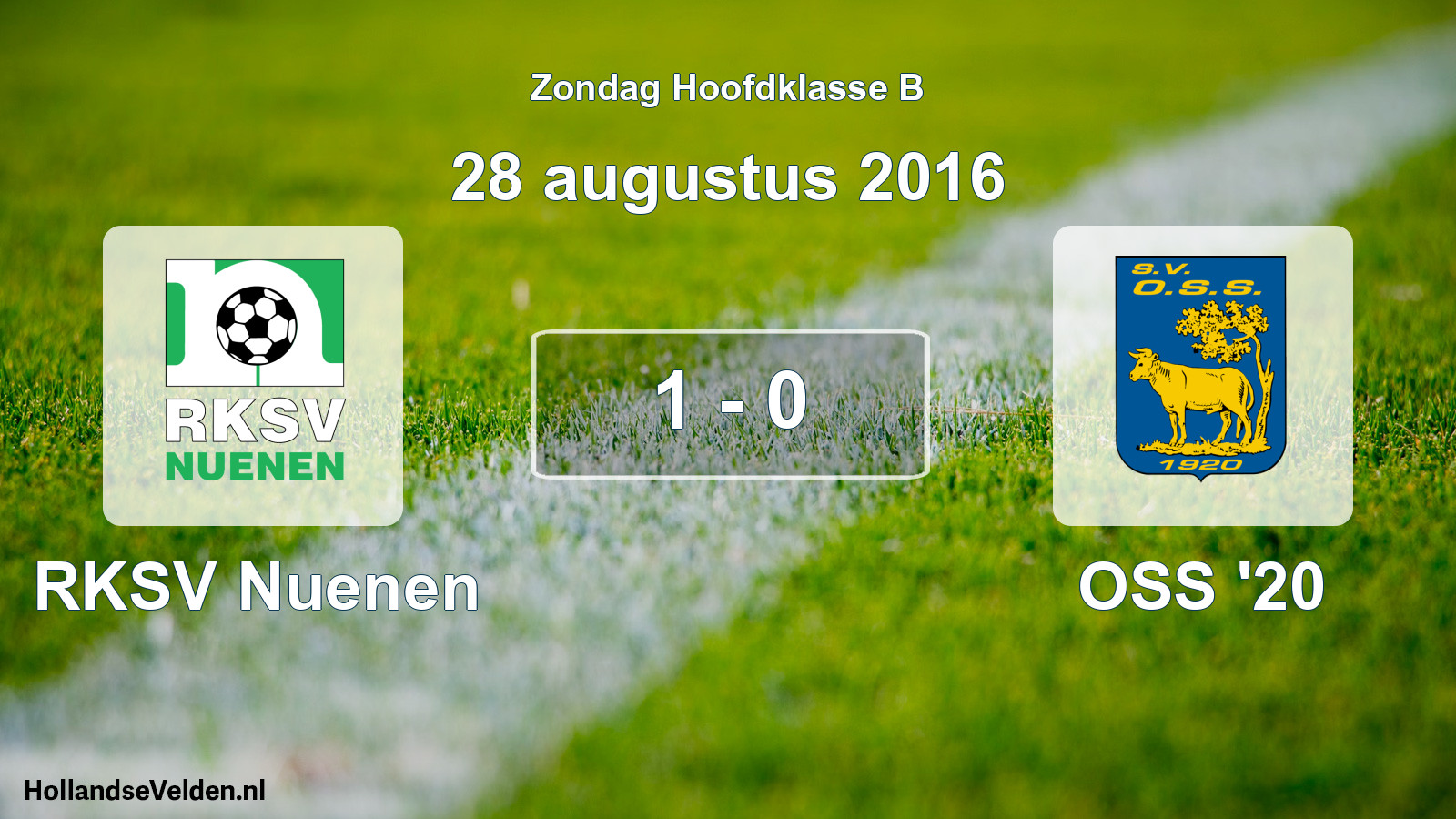 Total number of matches played: RKSV Nuenen - OSS '20 1 - 0 (28 August 2016)