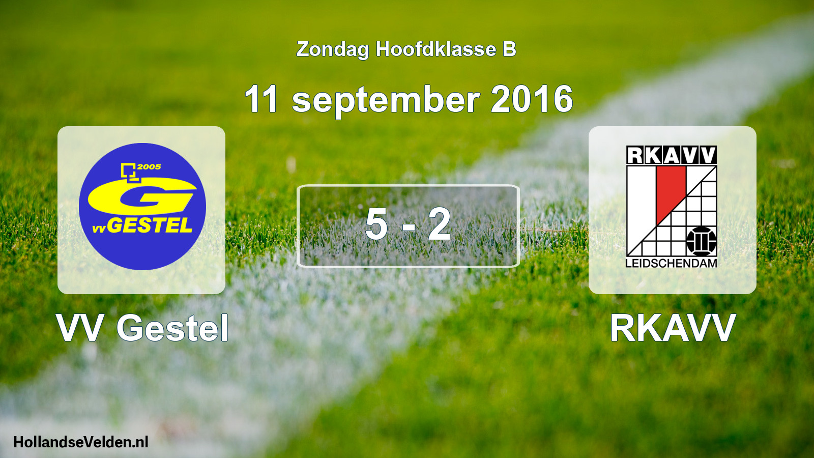 Total number of matches played: VV Gestel - RKAVV 5 - 2 (11 September 2016)