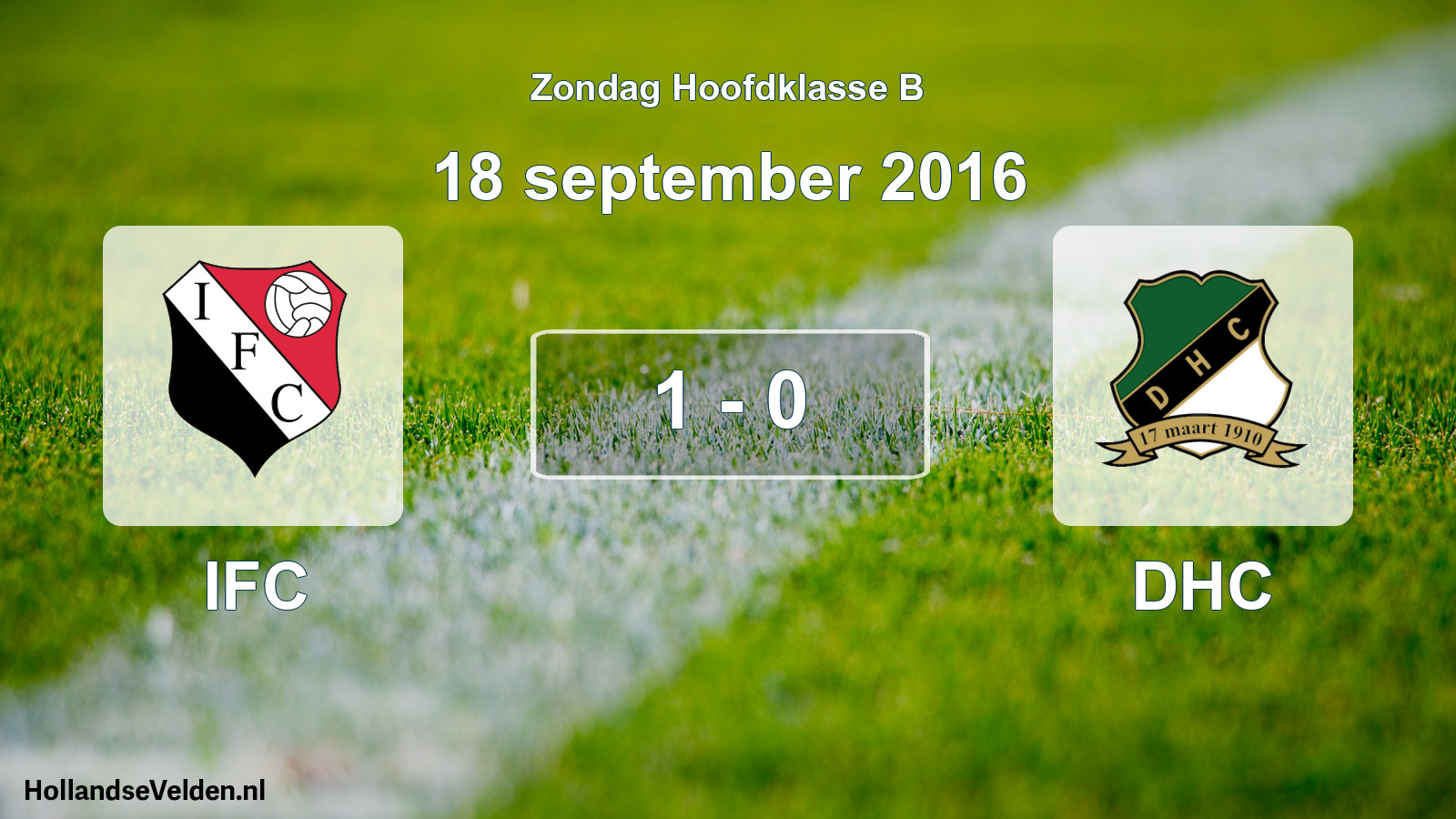 Total number of matches played: IFC - DHC 1 - 0 (18 September 2016)