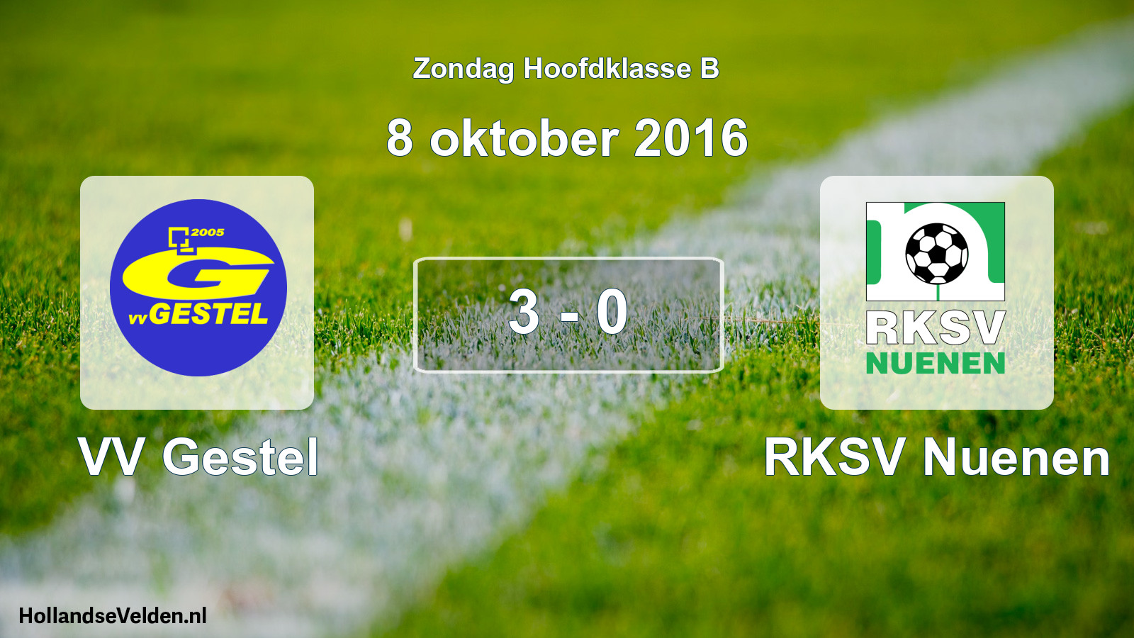 Total number of matches played: VV Gestel - RKSV Nuenen 3 - 0 (8 October 2016)