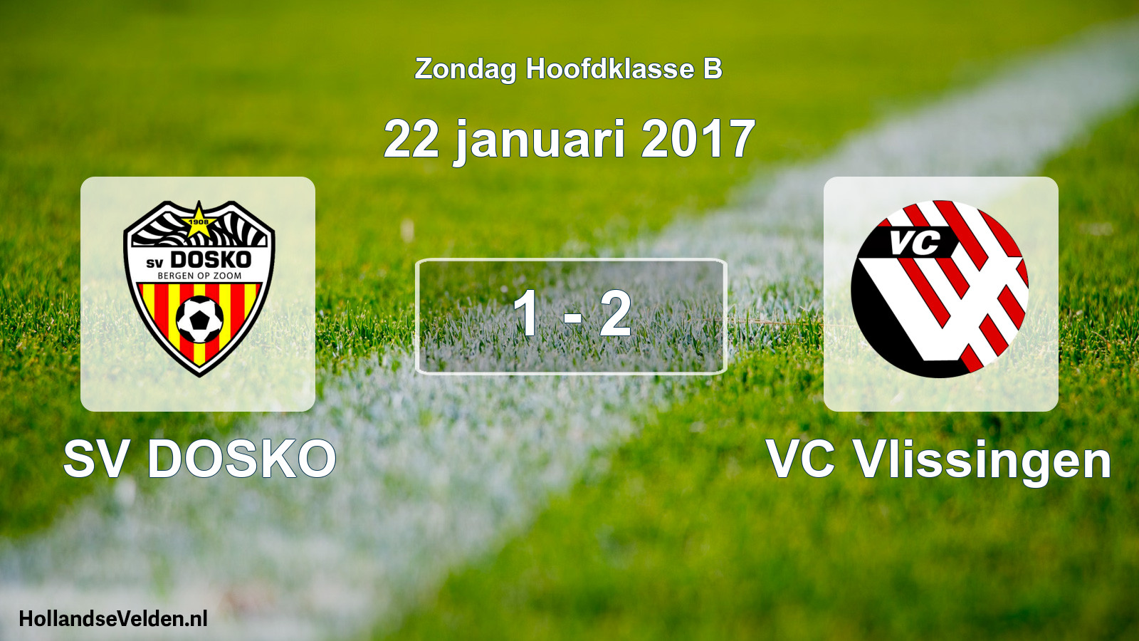 Total number of matches played: SV DOSKO - VC Vlissingen 1 - 2 (22 January 2017)