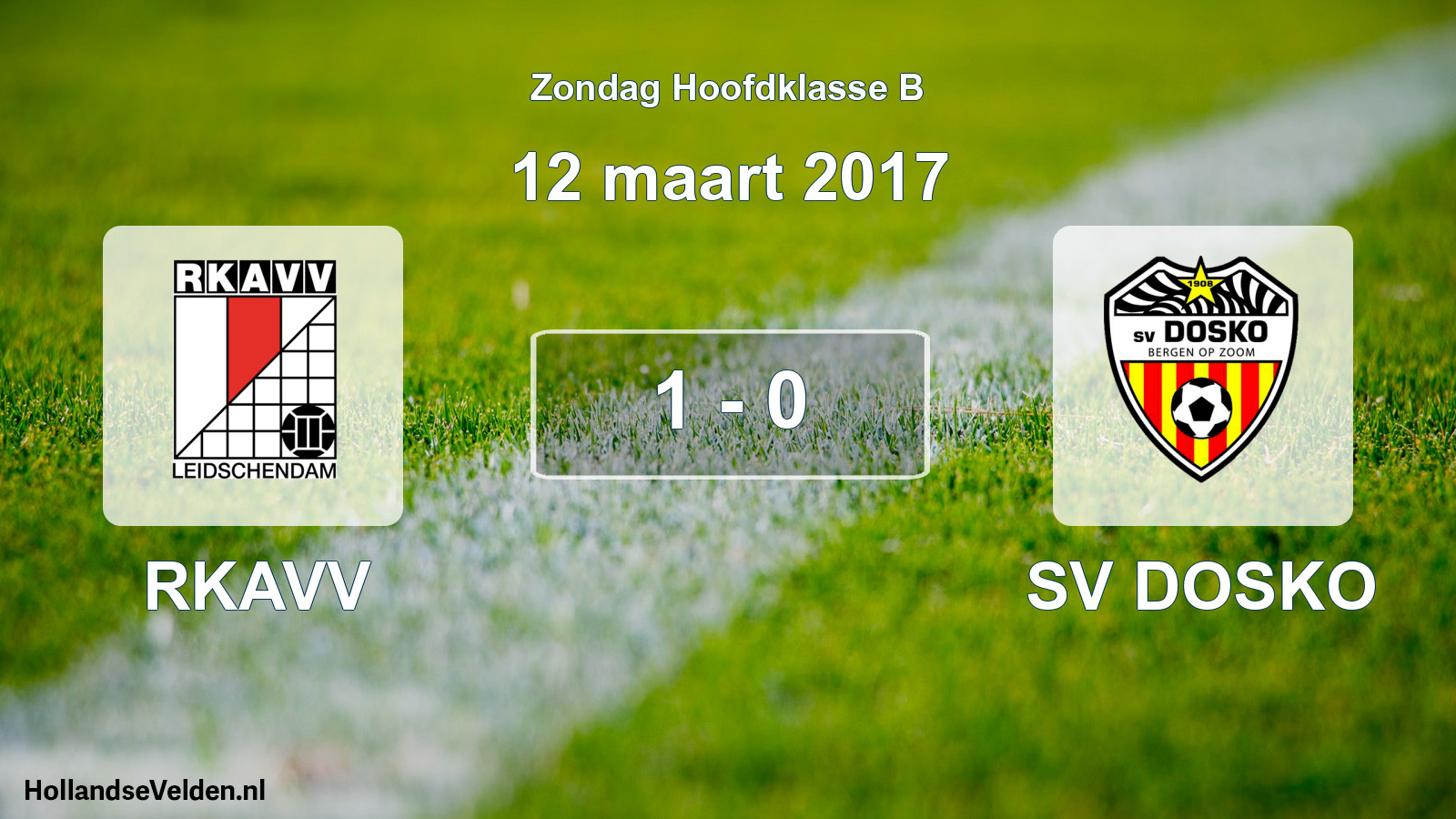 Total number of matches played: RKAVV - SV DOSKO 1 - 0 (12 March 2017)
