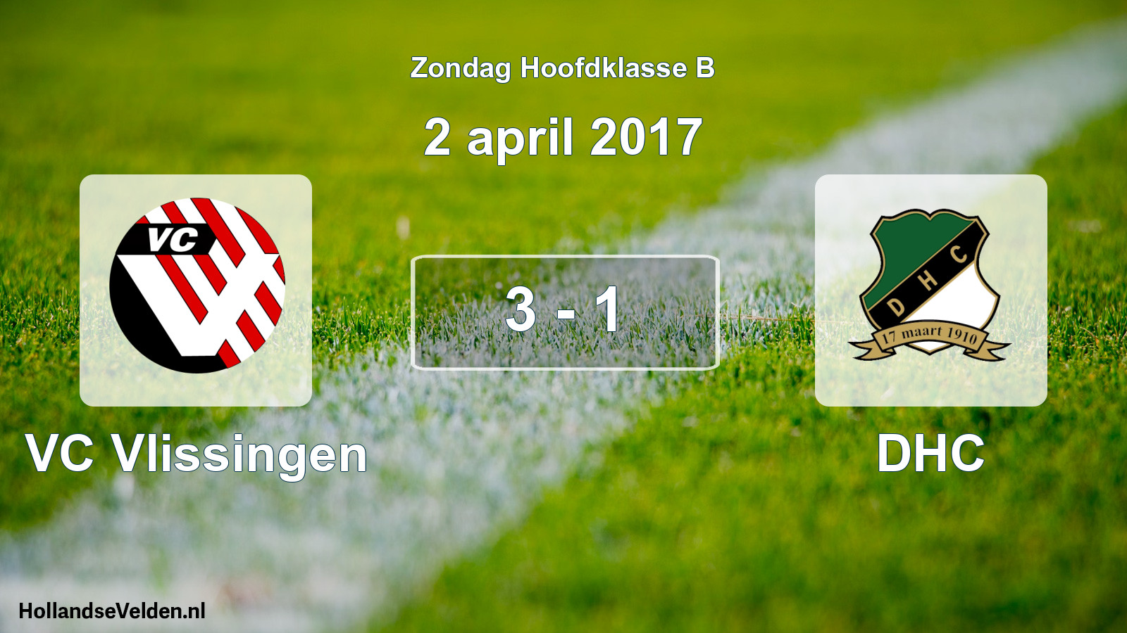 Total number of matches played: VC Vlissingen - DHC 3 - 1 (2 April 2017)