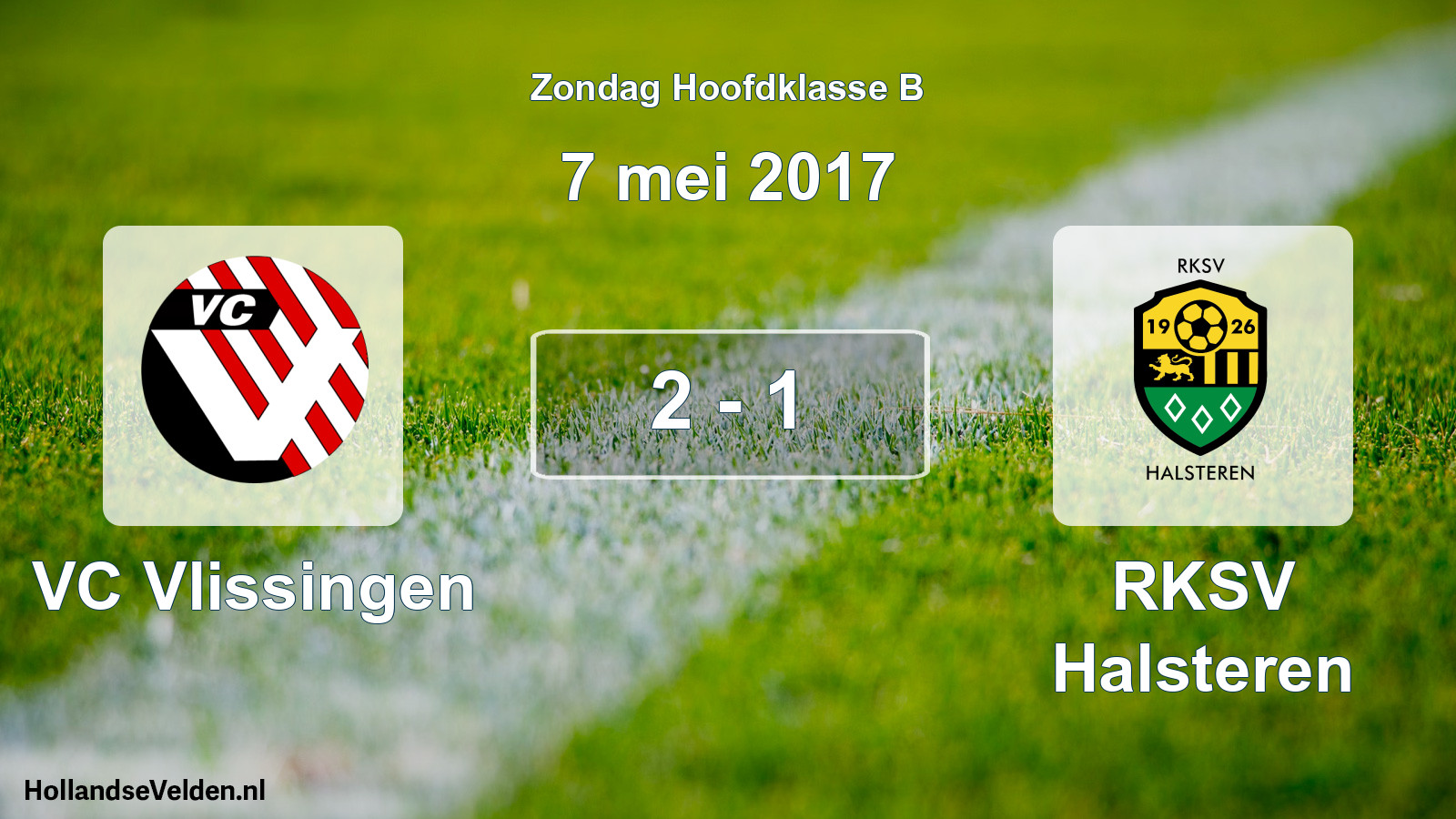 Total number of matches played: VC Vlissingen - RKSV Halsteren 2 - 1 (7 May 2017)
