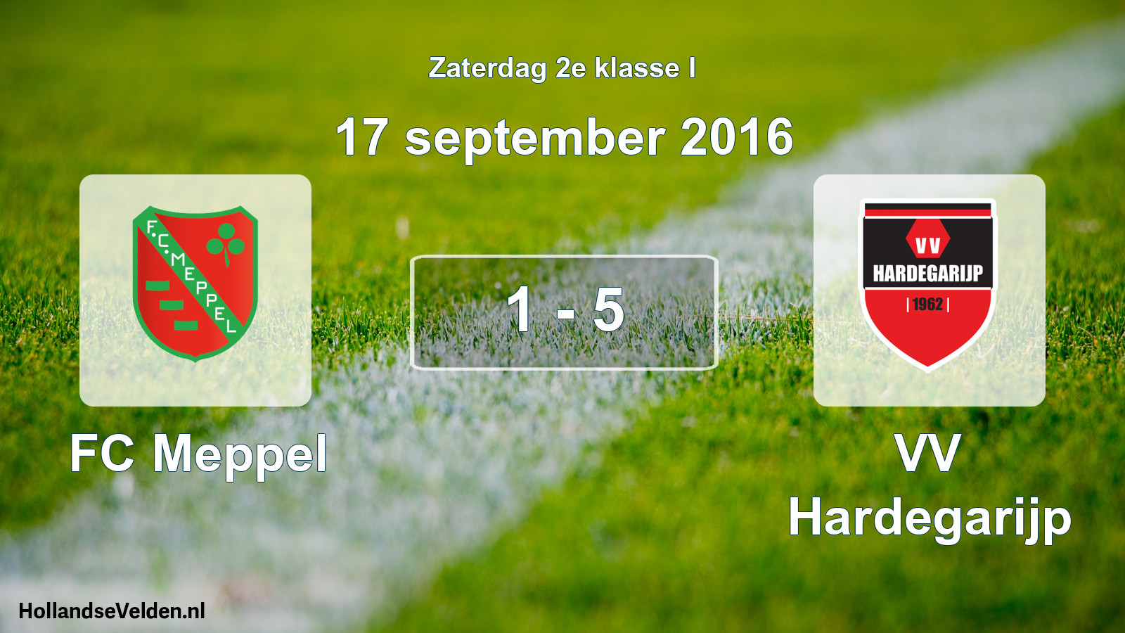 Total number of matches played: FC Meppel - VV Hardegarijp 1 - 5 (17 September 2016)
