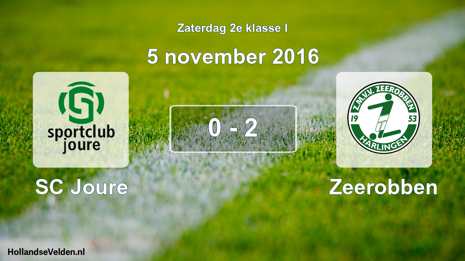 Total number of matches played: SC Joure - Zeerobben 0 - 2 (5 November 2016)