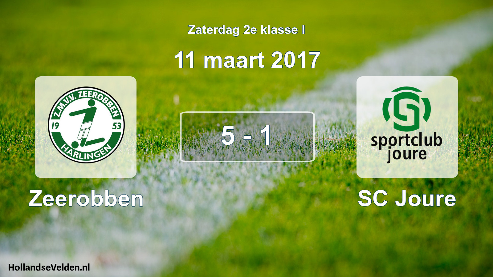 Total number of matches played: Zeerobben - SC Joure 5 - 1 (11 March 2017)