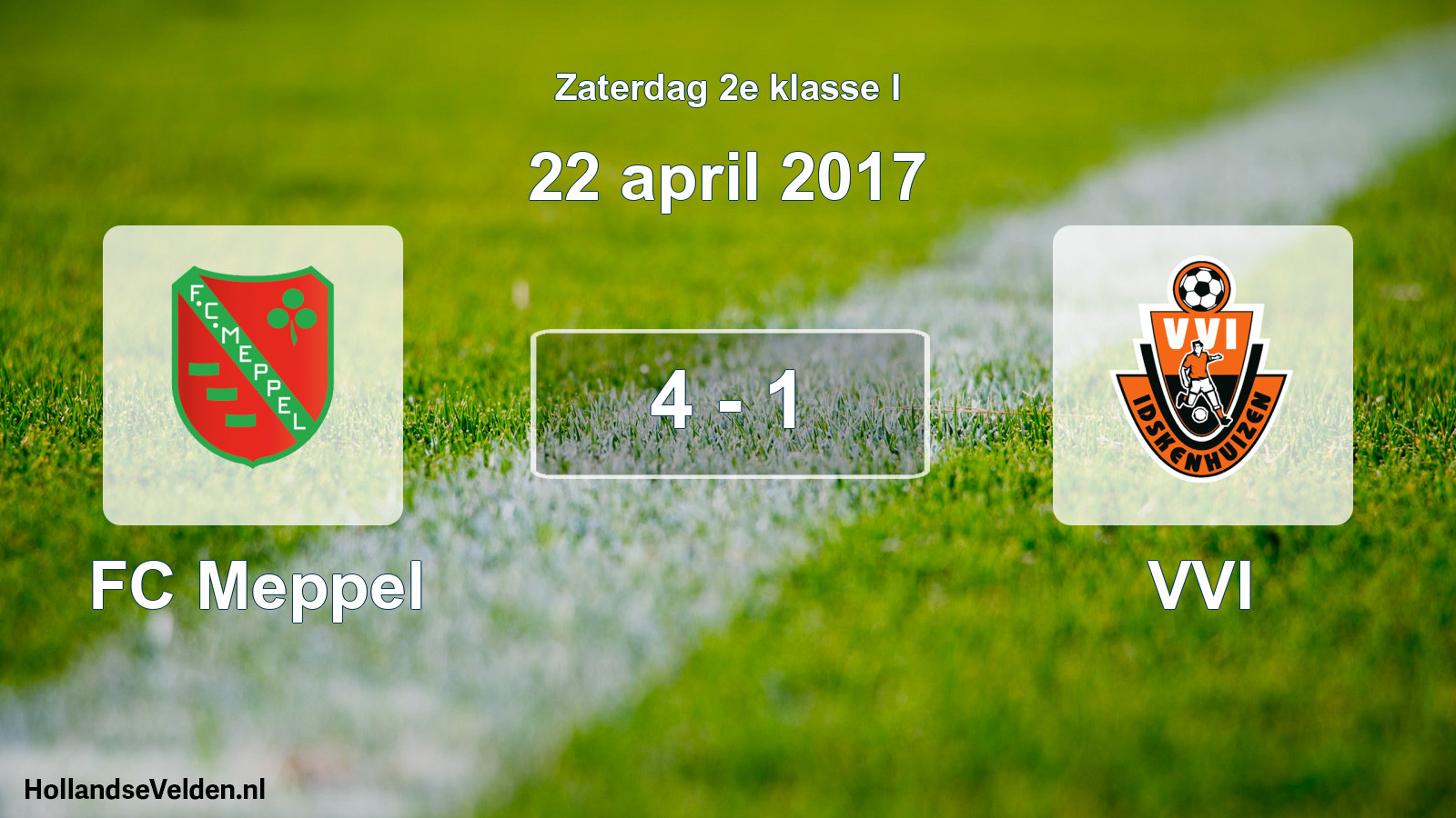 Total number of matches played: FC Meppel - VVI 4 - 1 (22 April 2017)