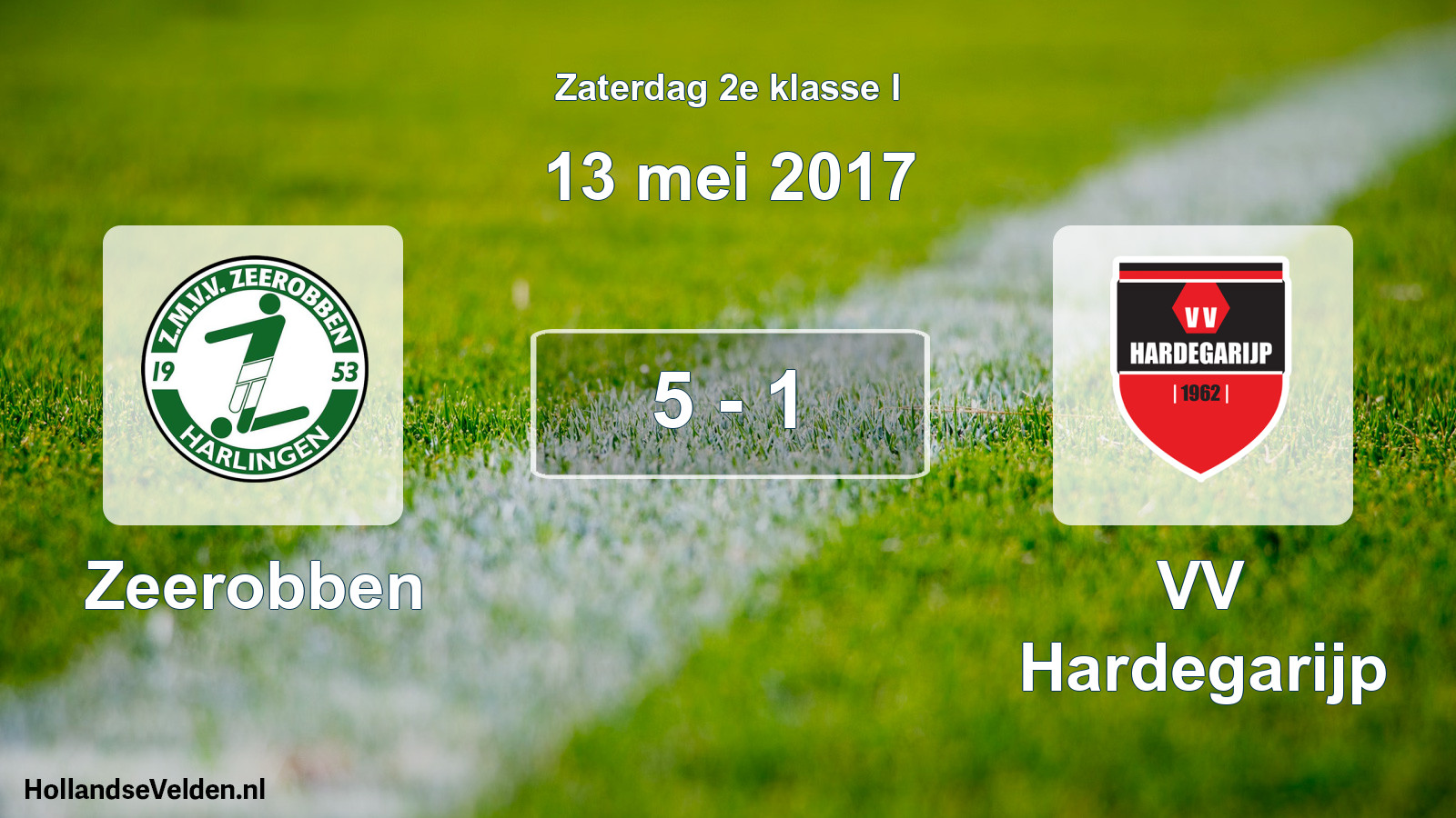 Total number of matches played: Zeerobben - VV Hardegarijp 5 - 1 (13 May 2017)
