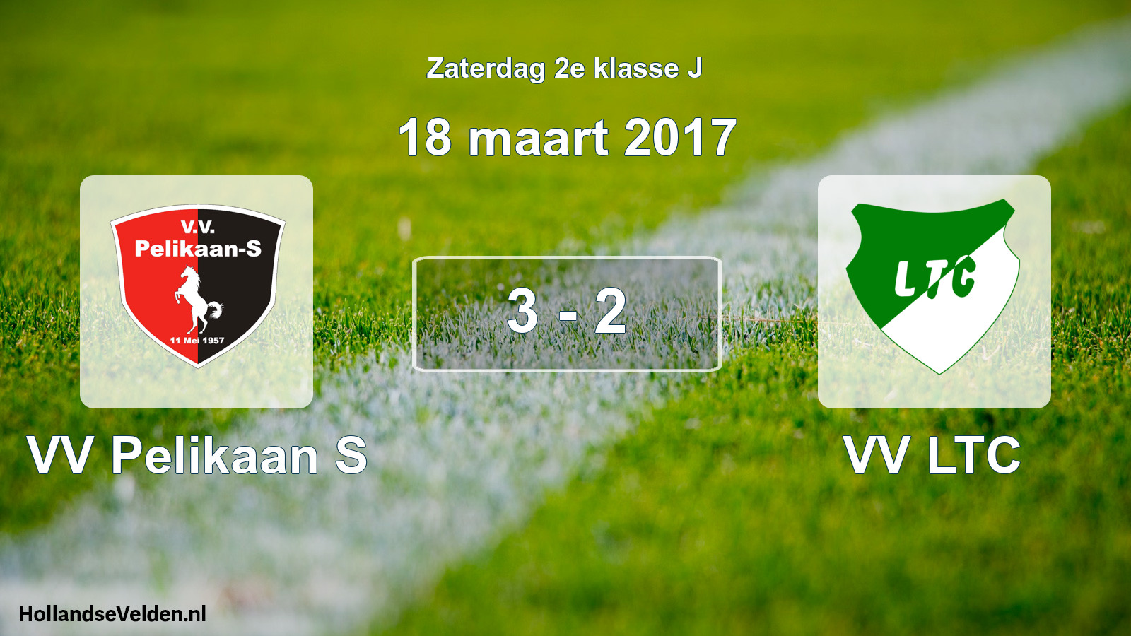 Total number of matches played: VV Pelikaan S - VV LTC 3 - 2 (18 March 2017)