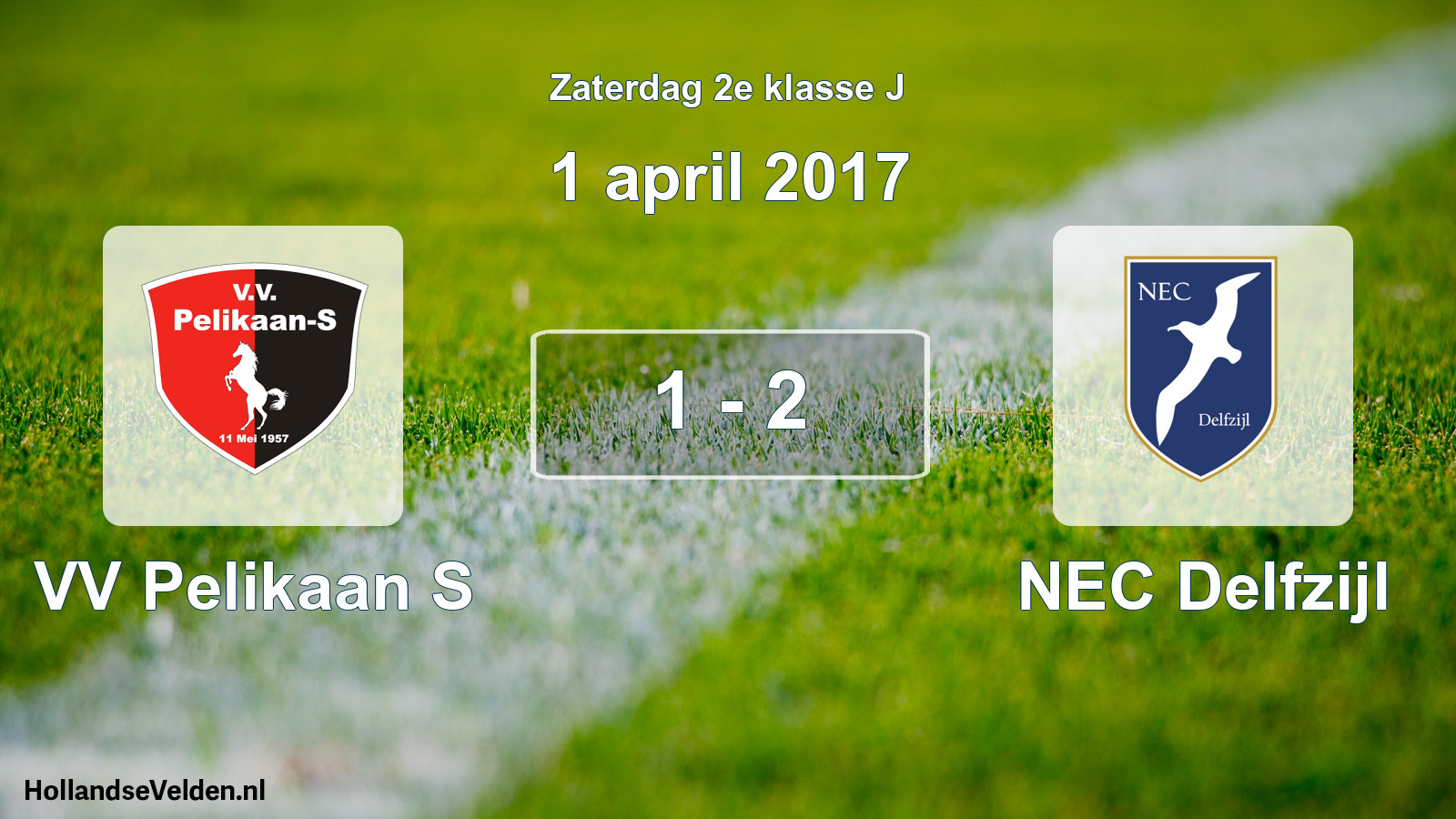 Total number of matches played: VV Pelikaan S - NEC Delfzijl 1 - 2 (1 April 2017)