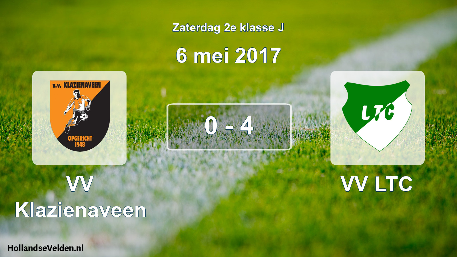 Total number of matches played: VV Klazienaveen - VV LTC 0 - 4 (6 May 2017)