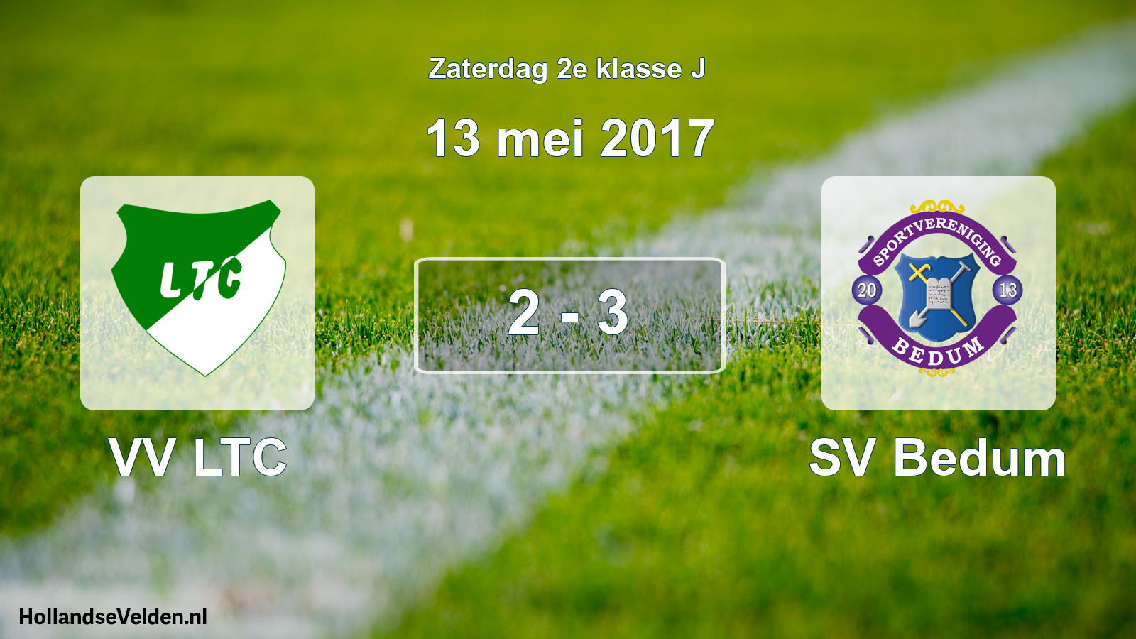 Total number of matches played: VV LTC - SV Bedum 2 - 3 (13 May 2017)