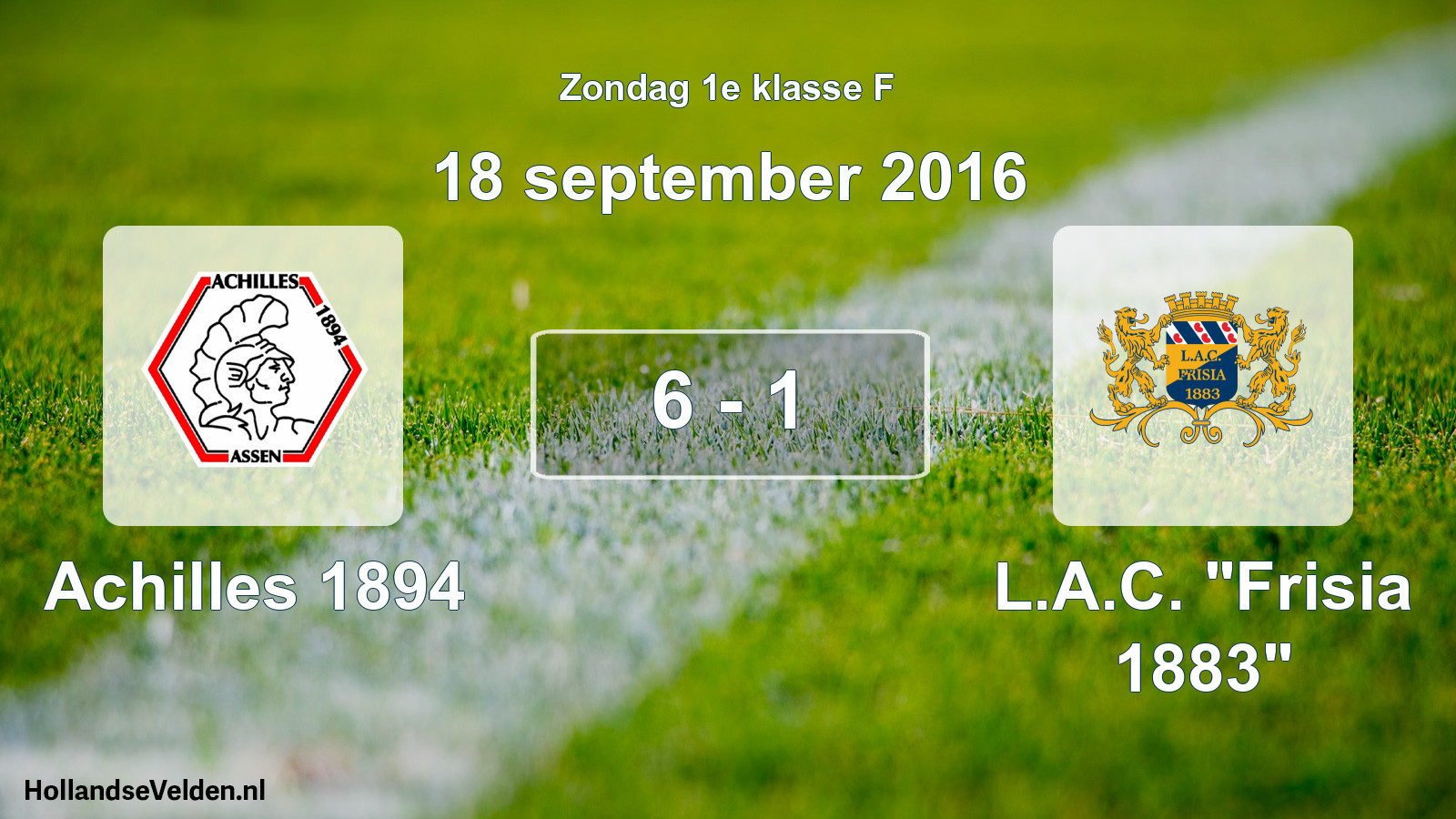 Total number of matches played: Achilles 1894 - L.A.C. 