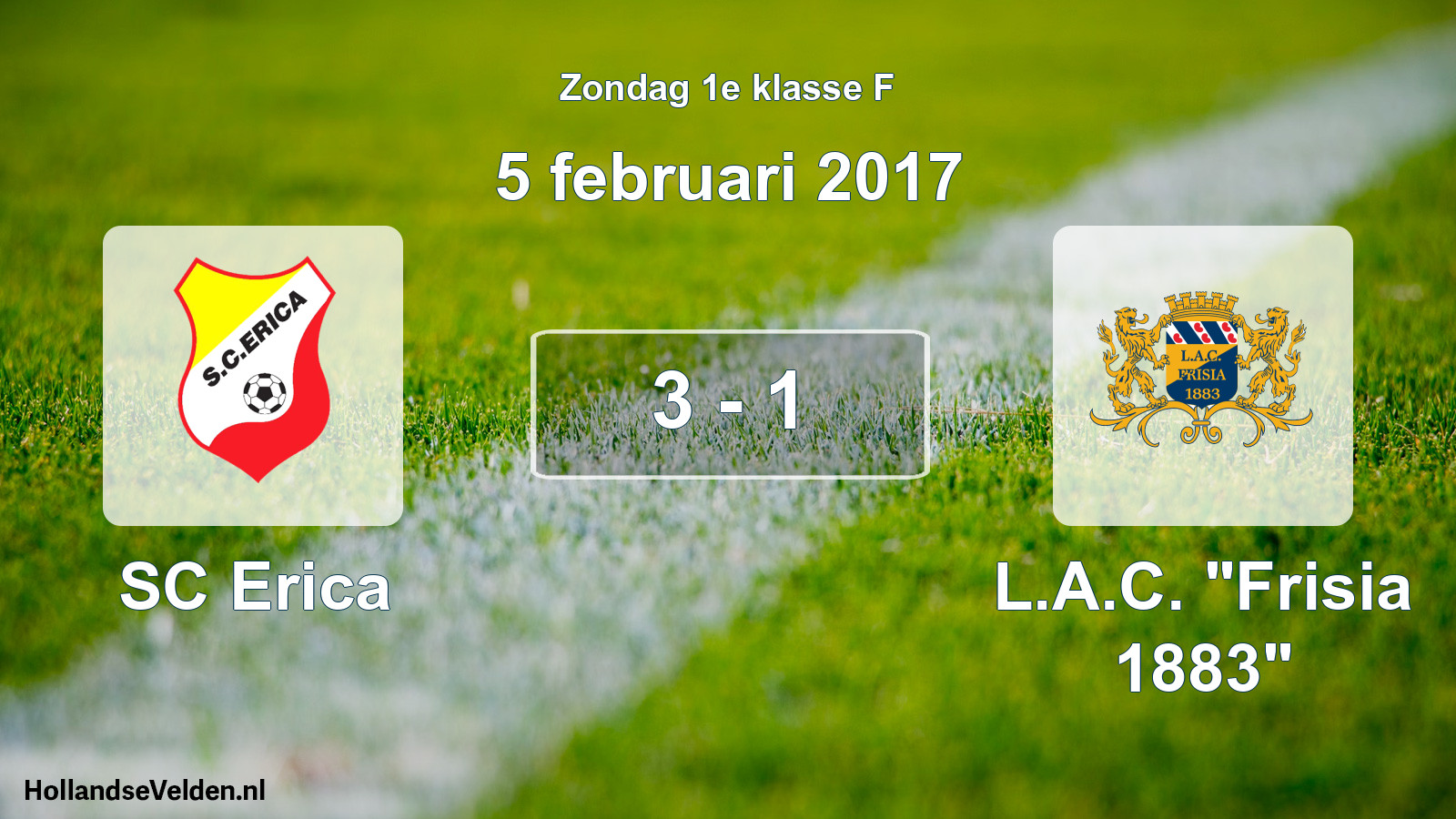 Total number of matches played: SC Erica - L.A.C. 