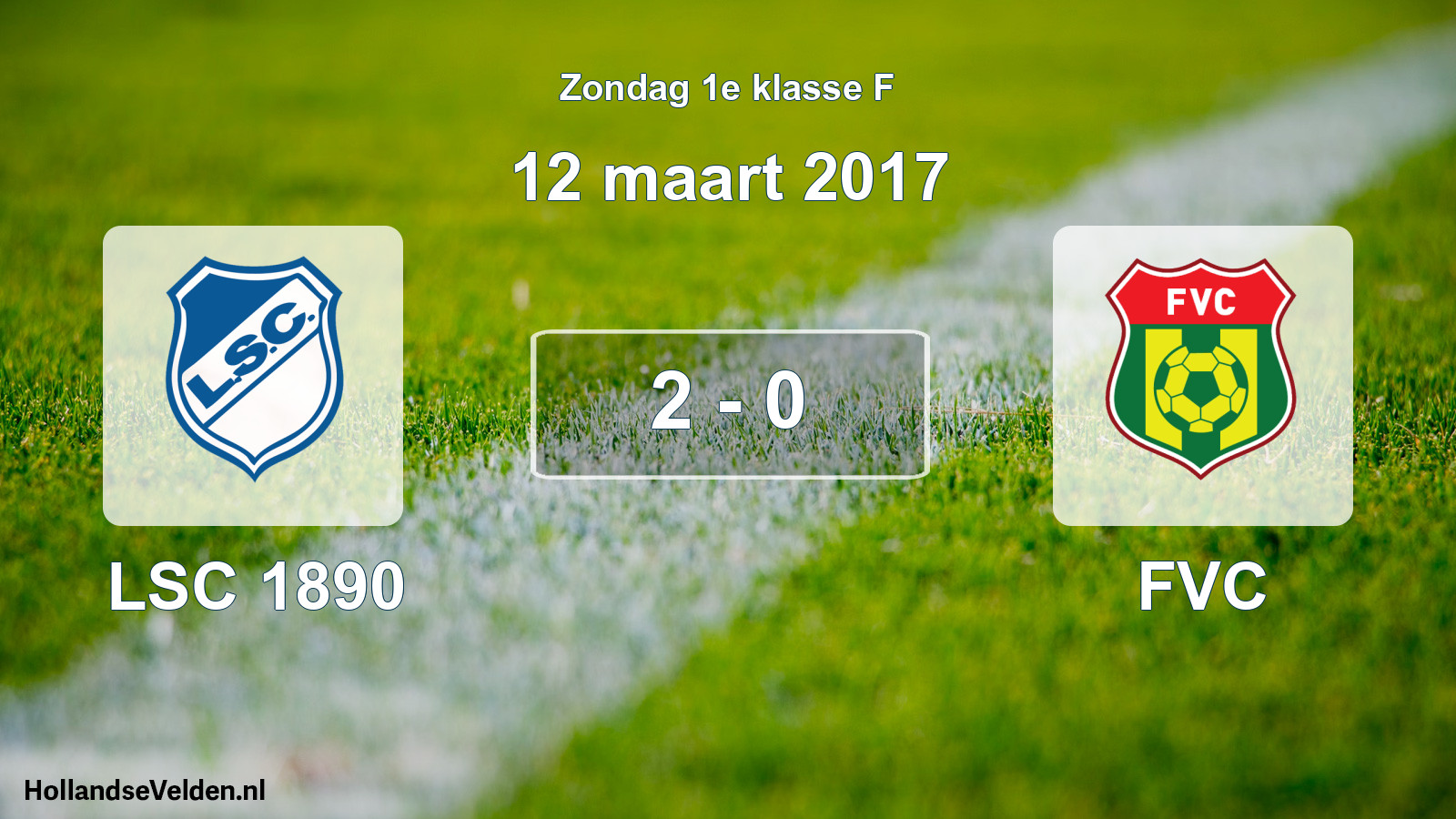 Total number of matches played: LSC 1890 - FVC 2 - 0 (12 March 2017)