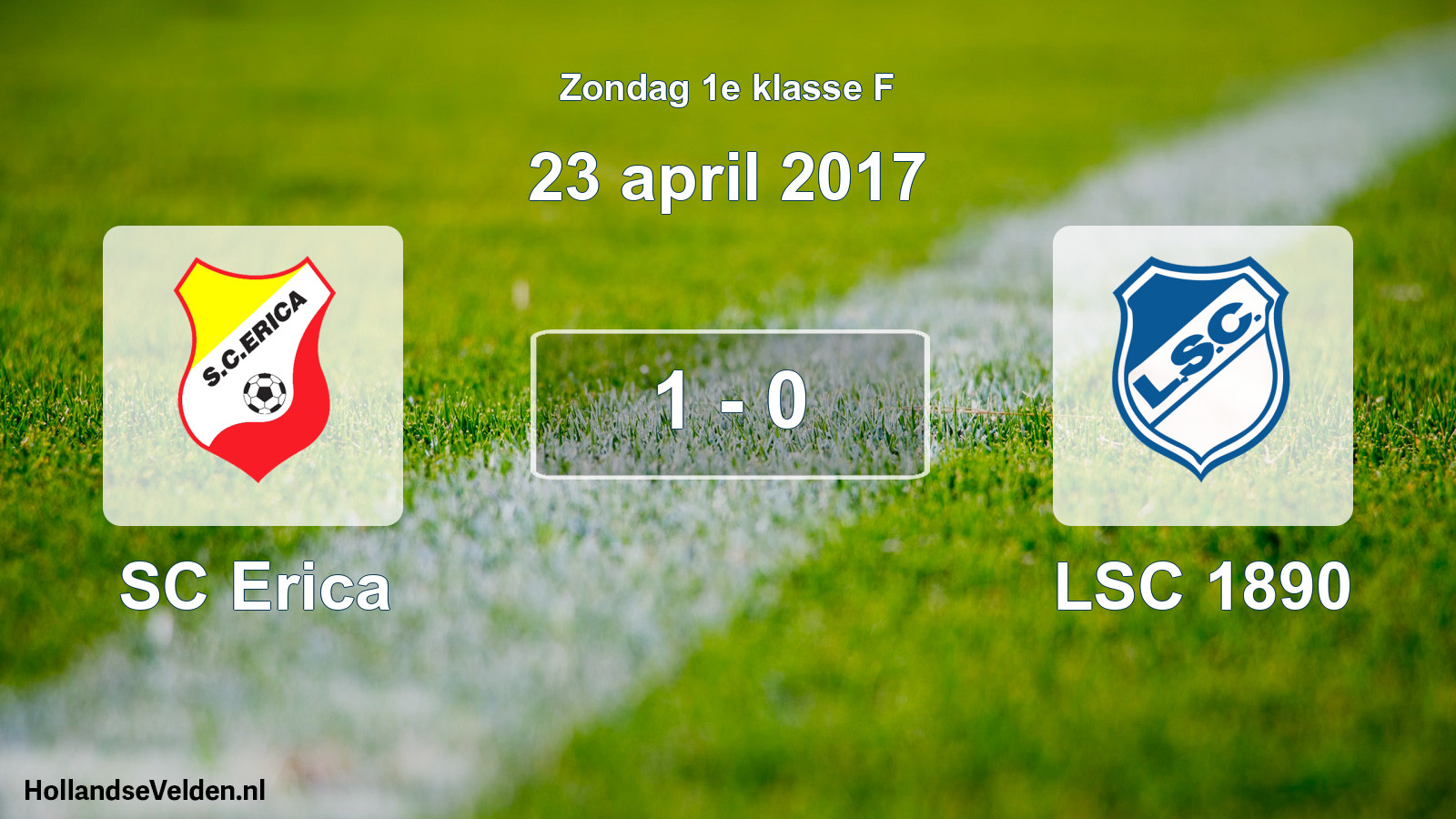 Total number of matches played: SC Erica - LSC 1890 1 - 0 (23 April 2017)