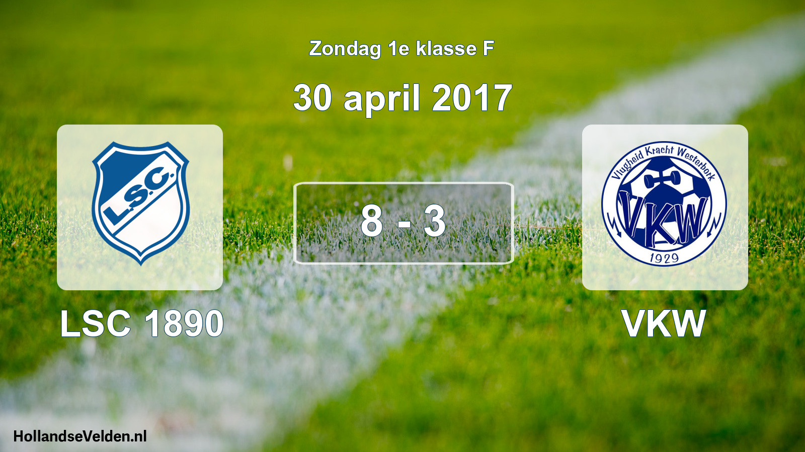 Total number of matches played: LSC 1890 - VKW 8 - 3 (30 April 2017)