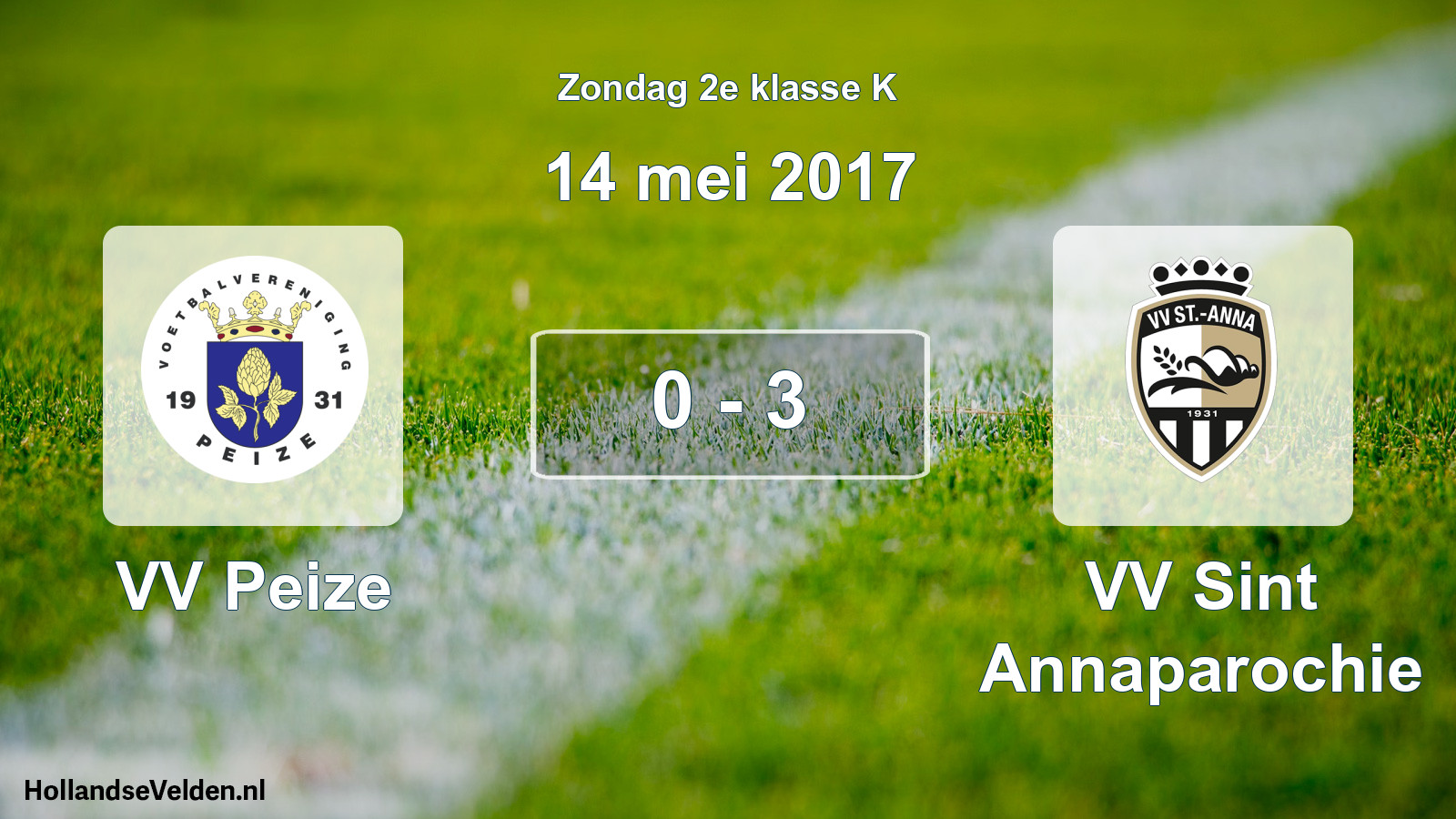 Total number of matches played: VV Peize - VV Sint Annaparochie 0 - 3 (14 May 2017)