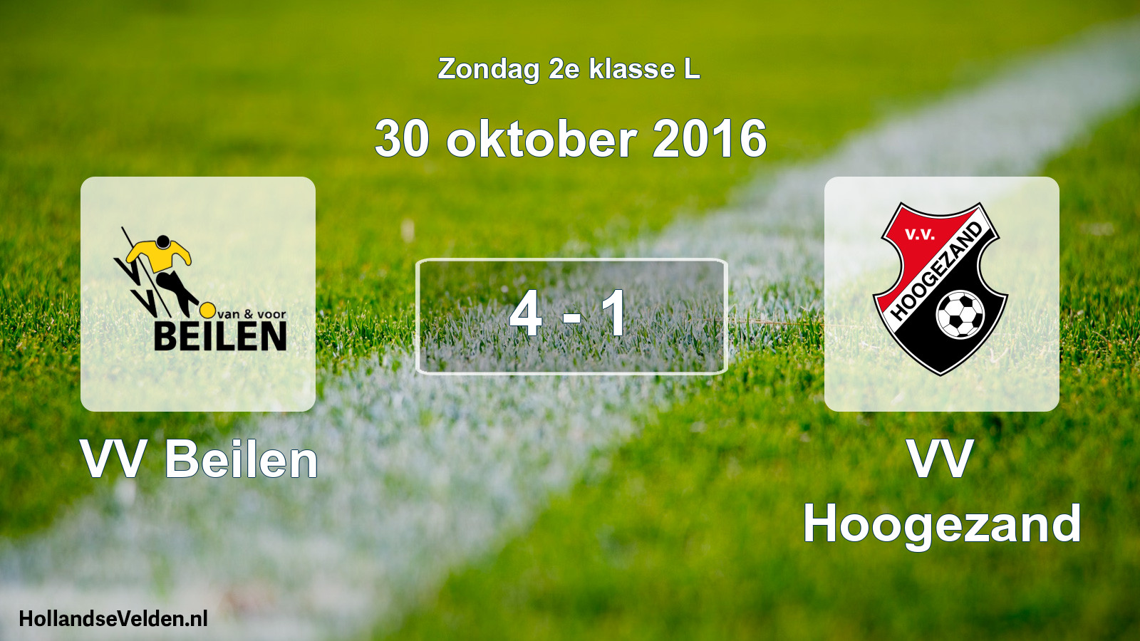 Total number of matches played: VV Beilen - VV Hoogezand 4 - 1 (30 October 2016)