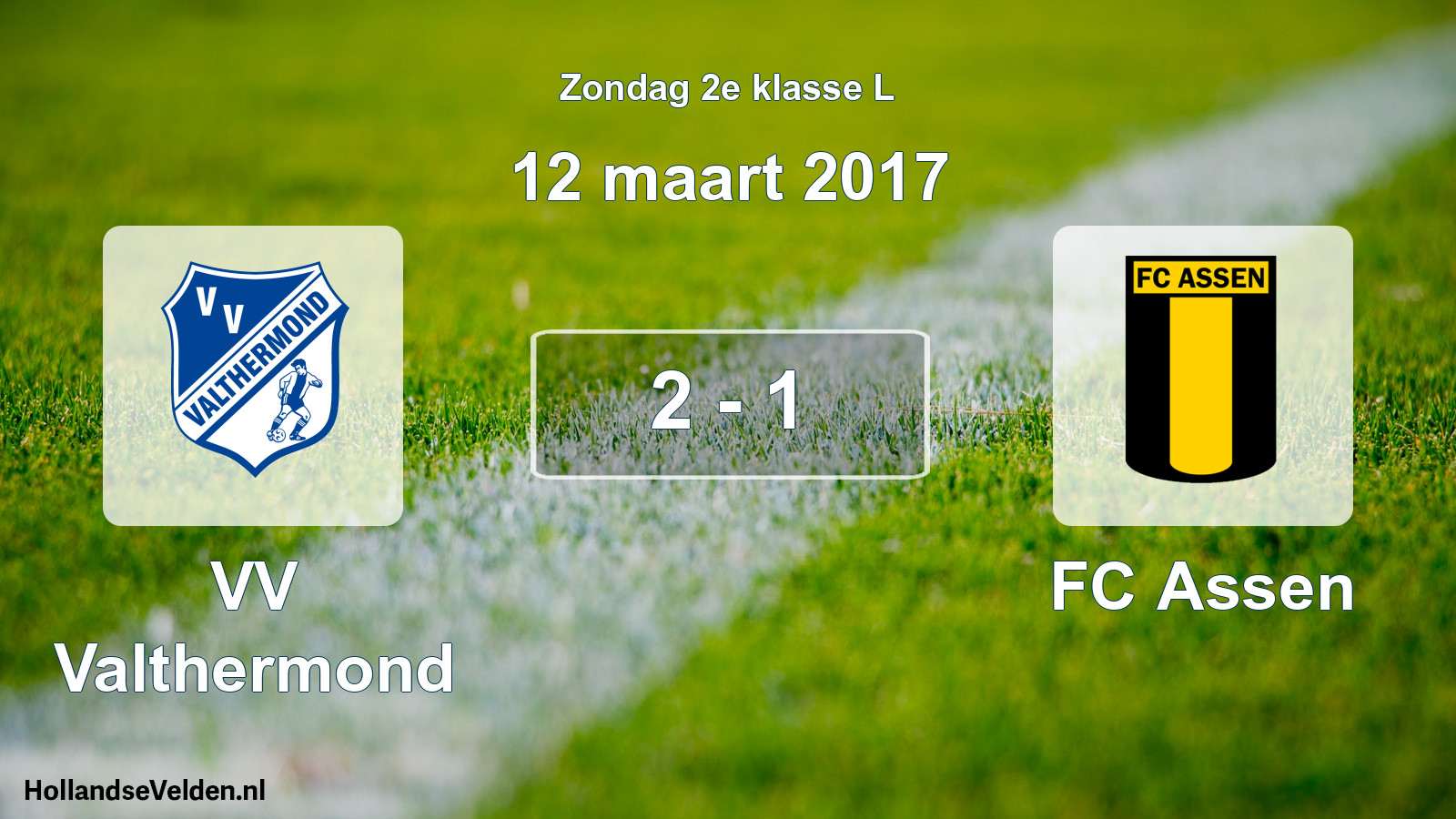 Total number of matches played: VV Valthermond - FC Assen 2 - 1 (12 March 2017)