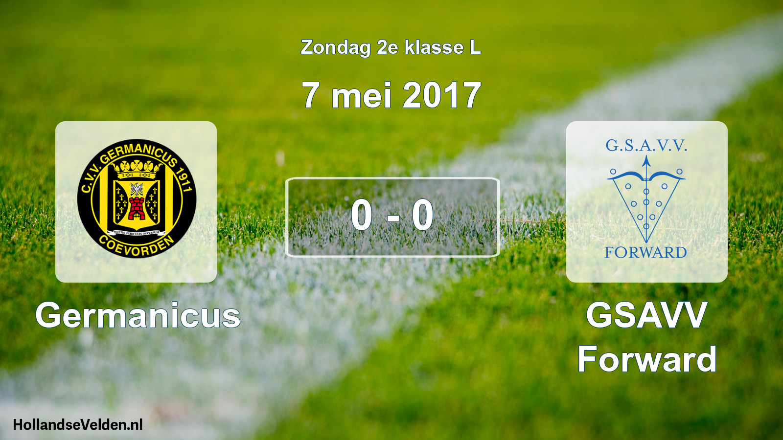 Total number of matches played: Germanicus - GSAVV Forward 0 - 0 (7 May 2017)