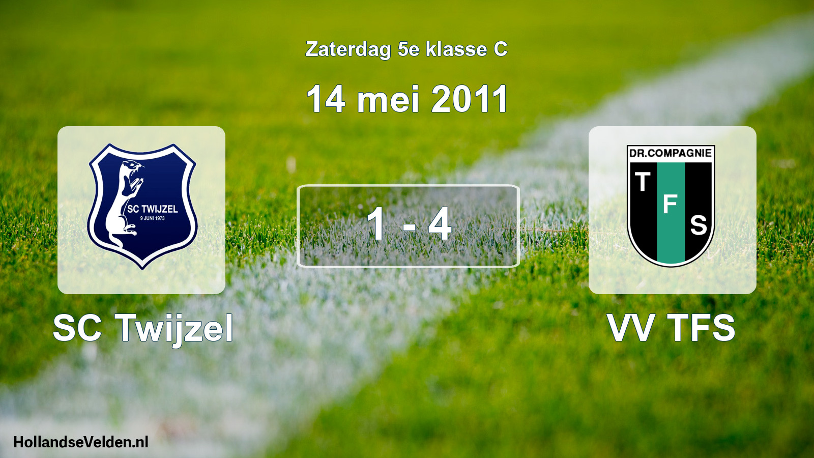 Total number of matches played: SC Twijzel - VV TFS 1 - 4 (14 May 2011)