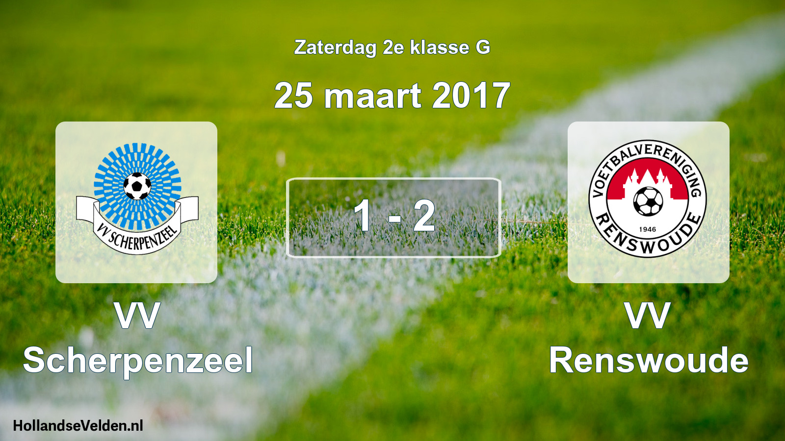 Total number of matches played: VV Scherpenzeel - VV Renswoude 1 - 2 (25 March 2017)