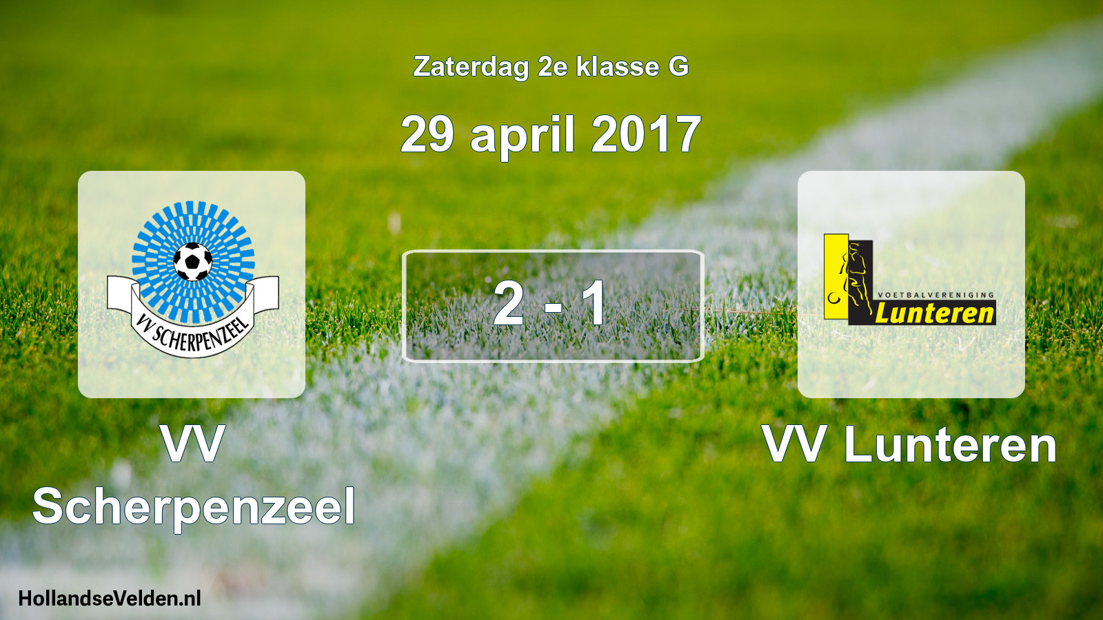 Total number of matches played: VV Scherpenzeel - VV Lunteren 2 - 1 (29 April 2017)