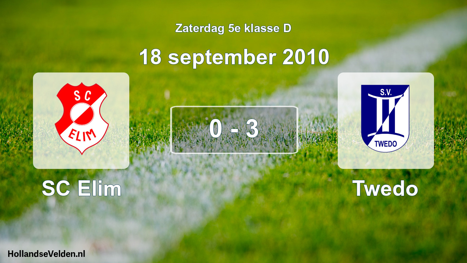 Total number of matches played: SC Elim - Twedo 0 - 3 (18 September 2010)