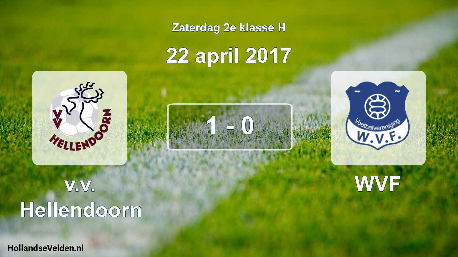 Total number of matches played: v.v. Hellendoorn - WVF 1 - 0 (22 April 2017)