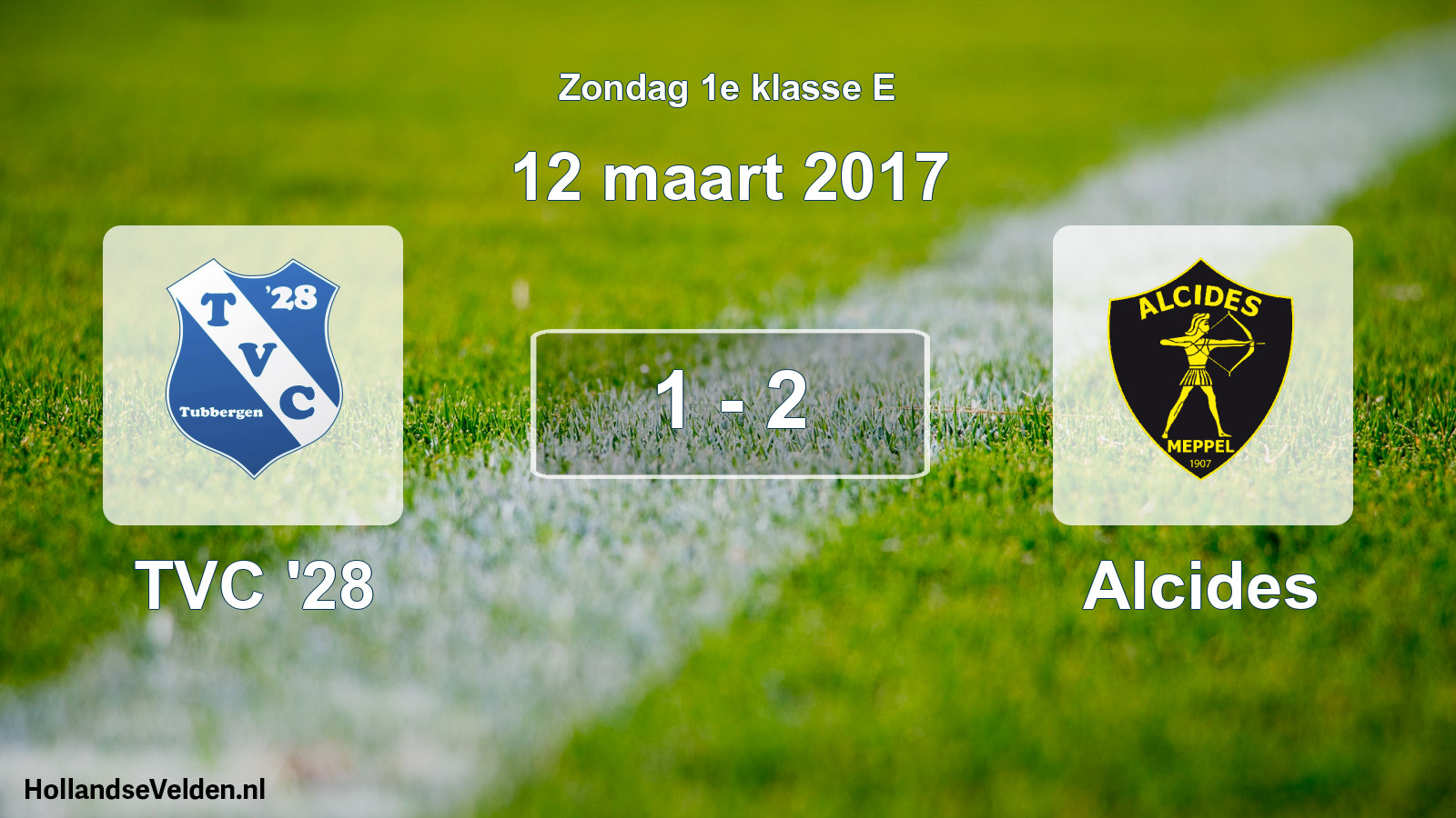 Total number of matches played: TVC '28 - Alcides 1 - 2 (12 March 2017)