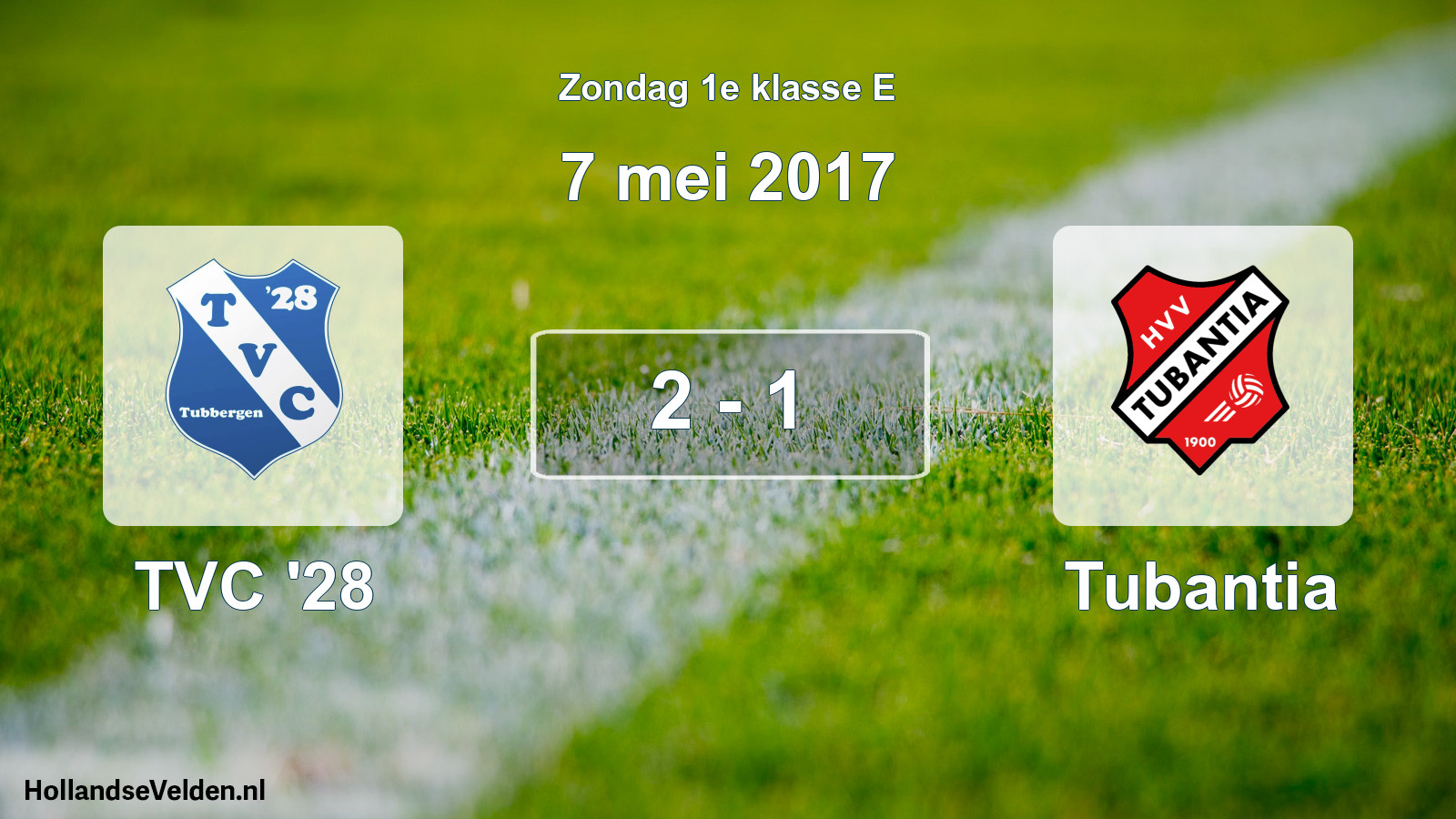 Total number of matches played: TVC '28 - Tubantia 2 - 1 (7 May 2017)