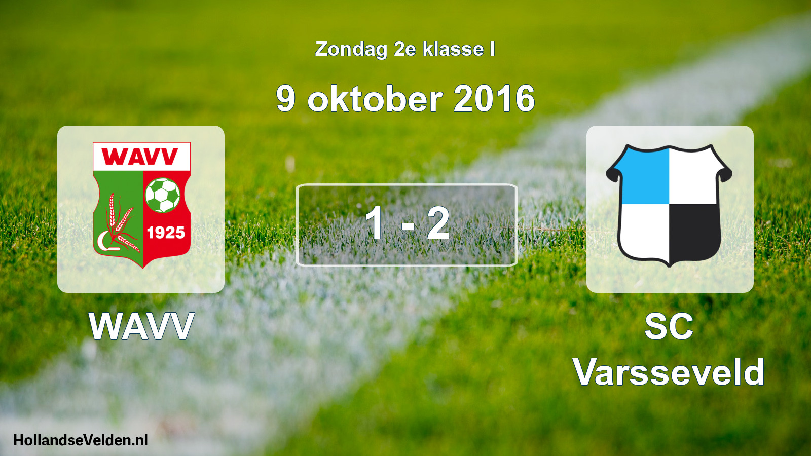 Total number of matches played: WAVV - SC Varsseveld 1 - 2 (9 October 2016)