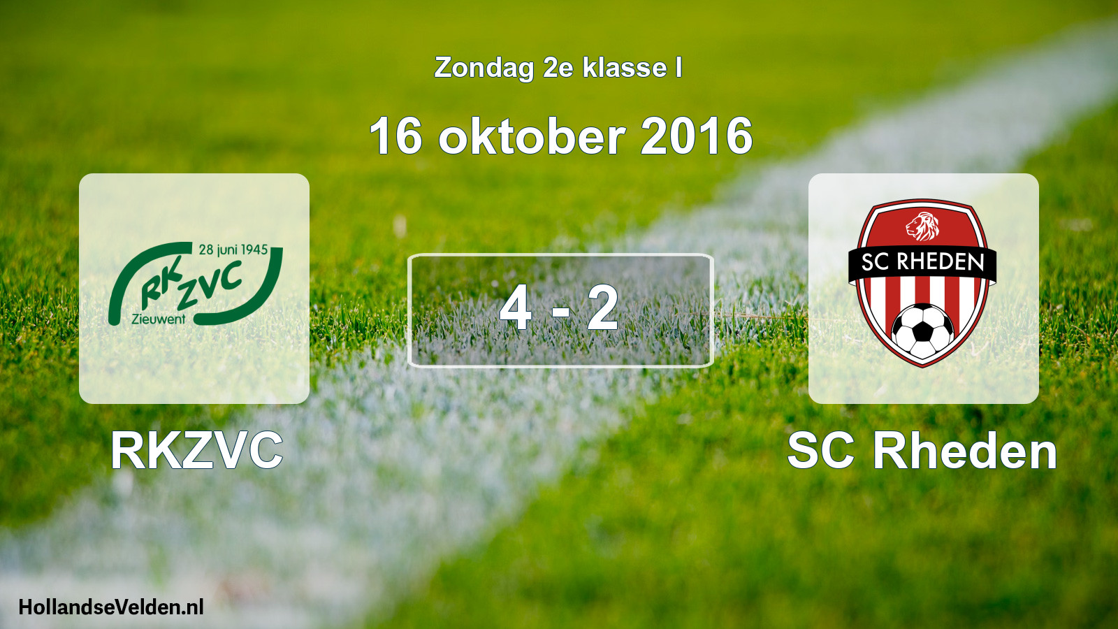 Total number of matches played: RKZVC - SC Rheden 4 - 2 (16 October 2016)